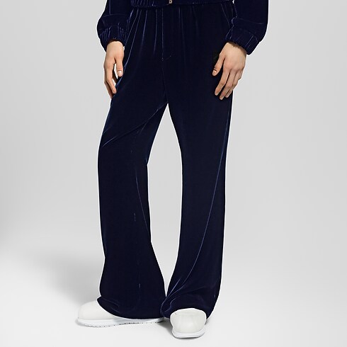 Pantalón de chándal en seda y terciopelo Hombre Prêt-à-Porter Pantalones | LOUIS VUITTON (Zoom de producto)