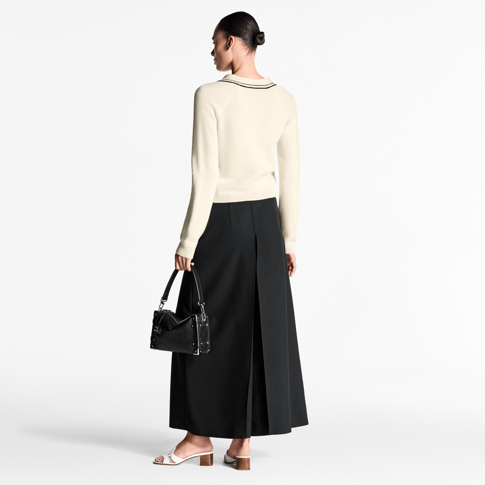 Pantalón de gabardina con pinzas  Mujer Prêt-à-Porter Pantalones | LOUIS VUITTON (Zoom de producto)