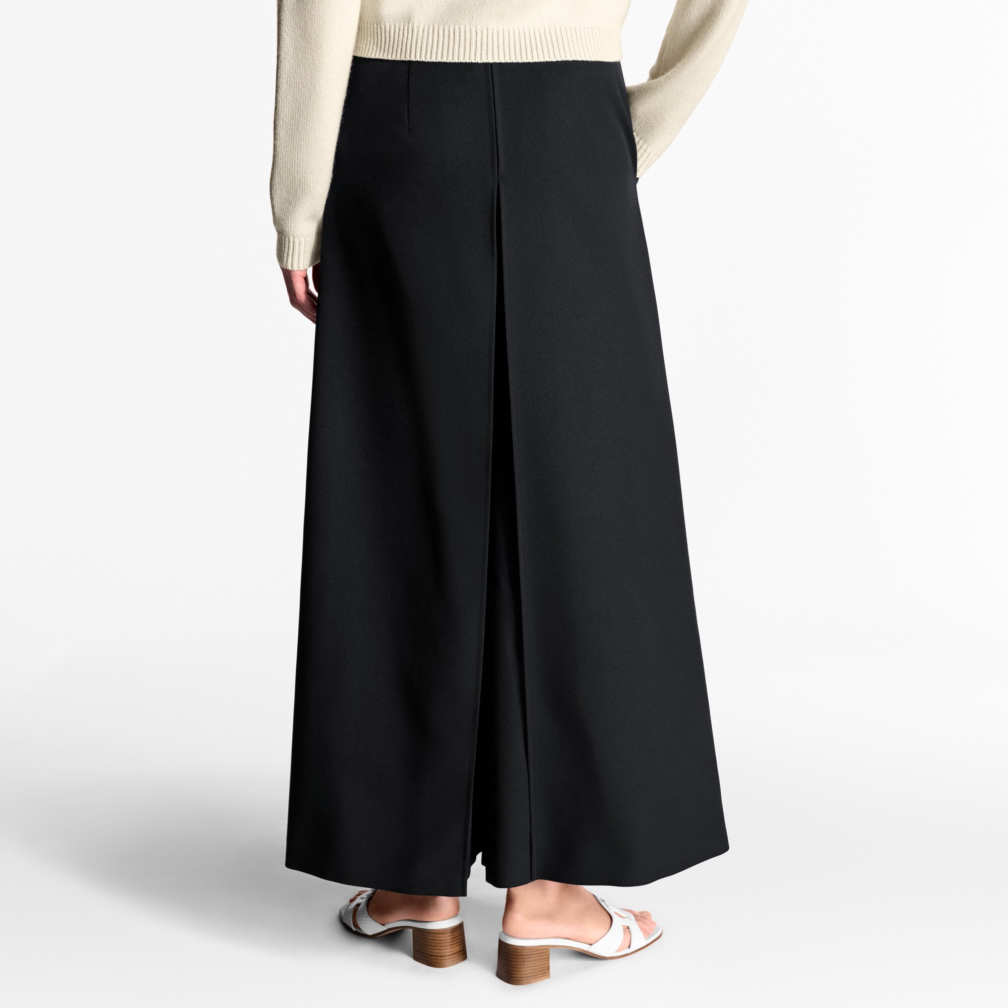 Pantalón de gabardina con pinzas  Mujer Prêt-à-Porter Pantalones | LOUIS VUITTON (Zoom de producto)
