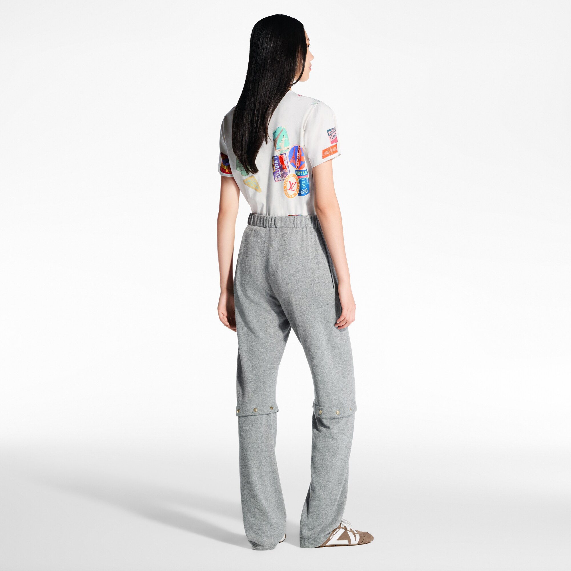 Pantalón de punto con botones de corchete  Mujer Prêt-à-Porter Pantalones | LOUIS VUITTON (Zoom de producto)