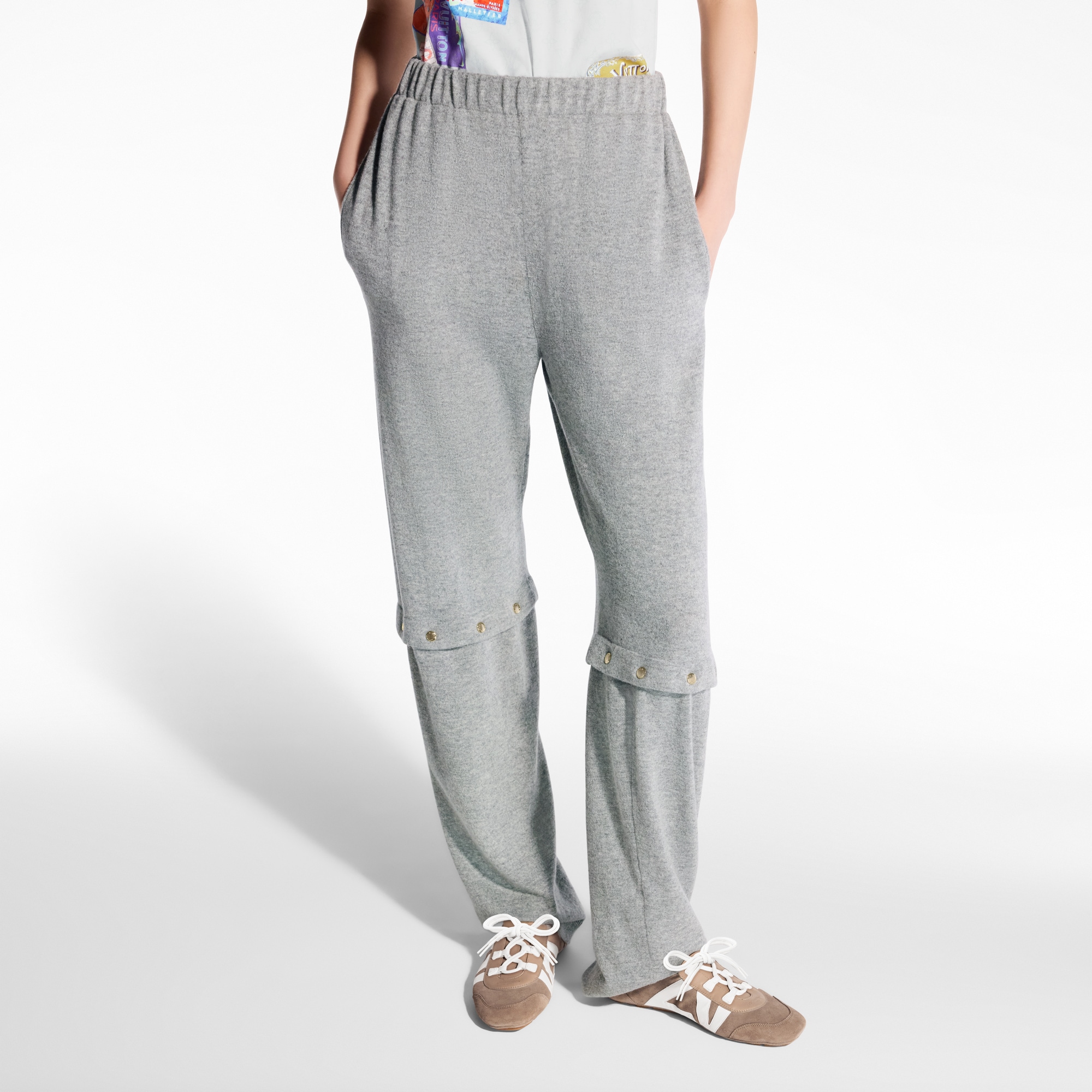 Pantalón de punto con botones de corchete  Mujer Prêt-à-Porter Pantalones | LOUIS VUITTON (Zoom de producto)