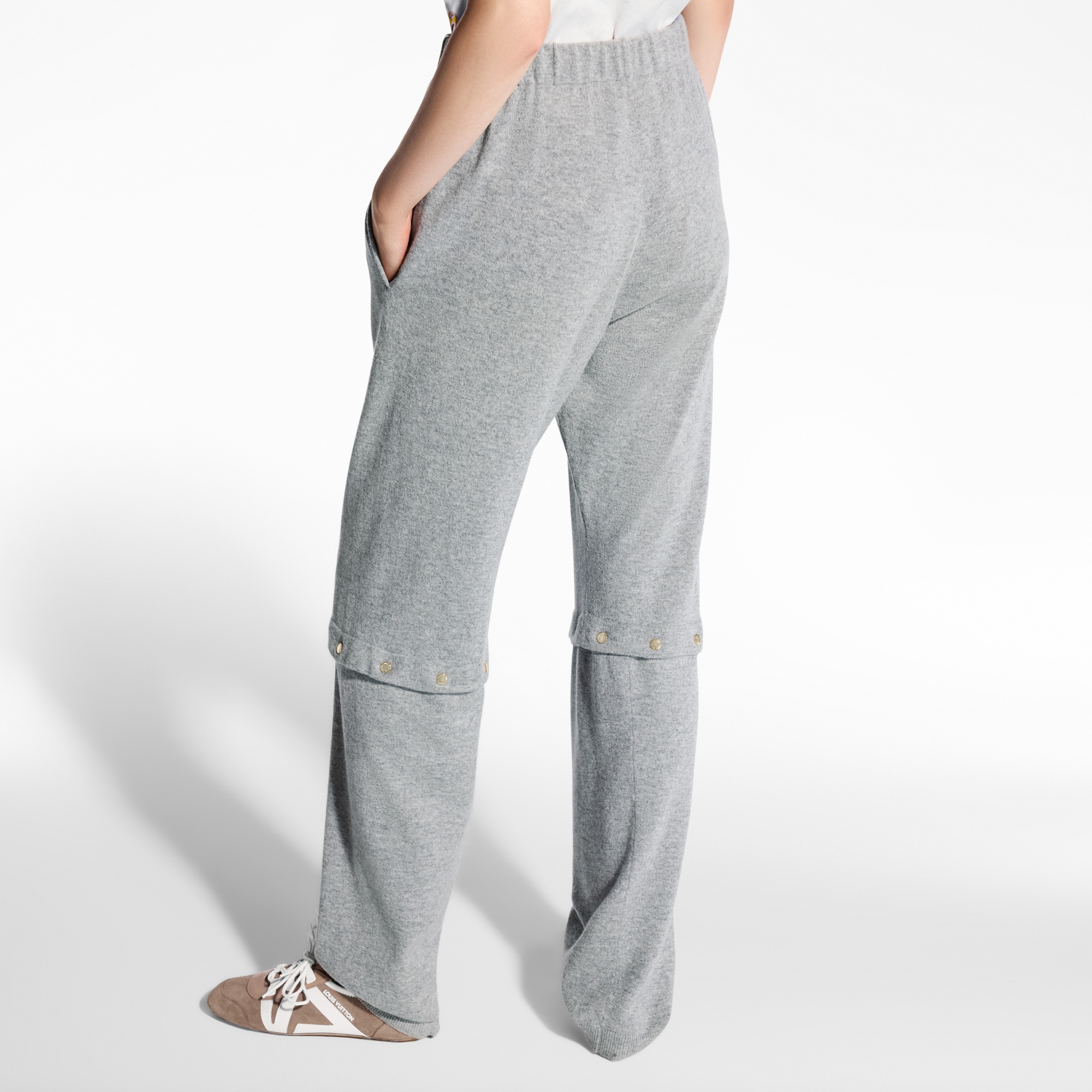 Pantalón de punto con botones de corchete  Mujer Prêt-à-Porter Pantalones | LOUIS VUITTON (Zoom de producto)