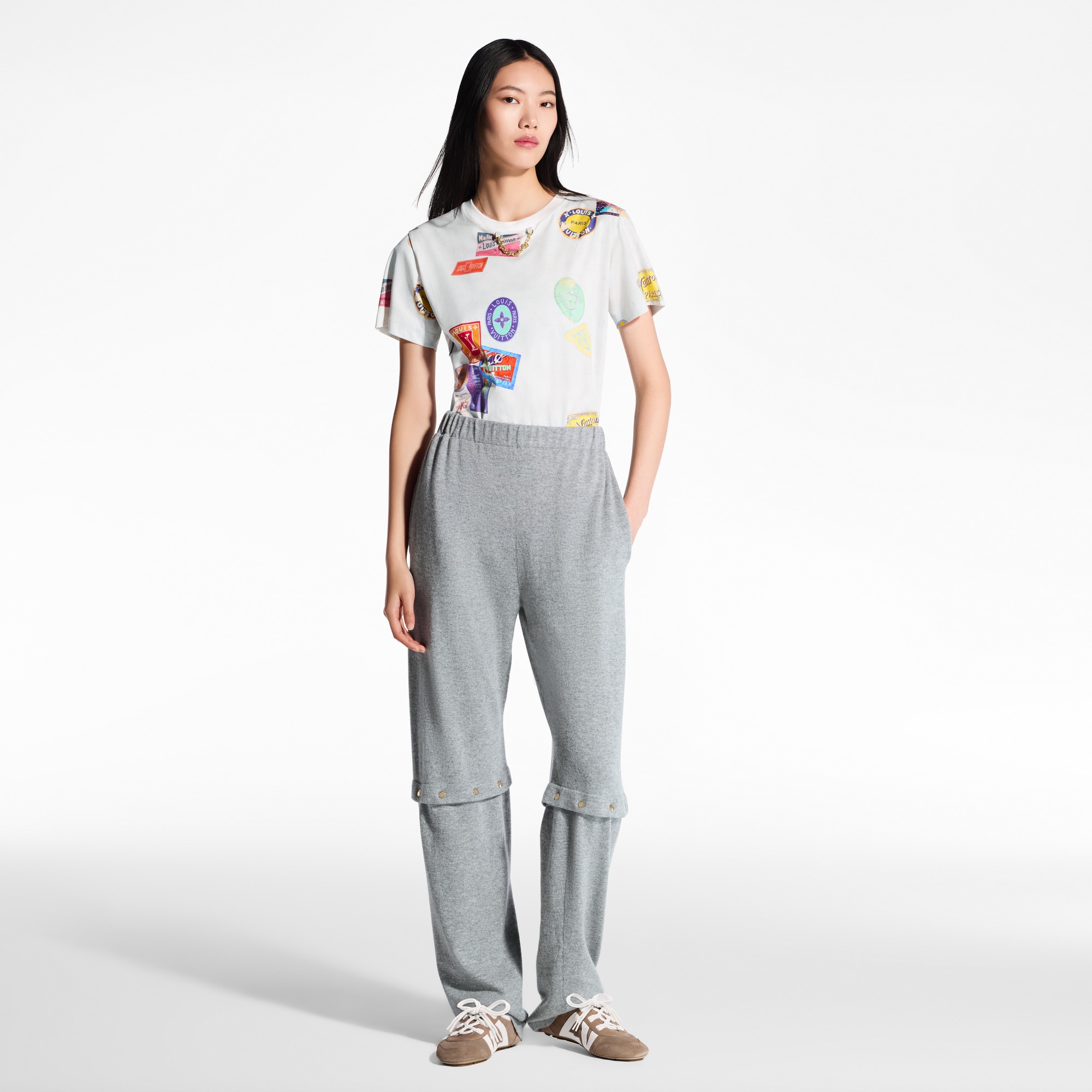 Pantalón de punto con botones de corchete  Mujer Prêt-à-Porter Pantalones | LOUIS VUITTON (Zoom de producto)