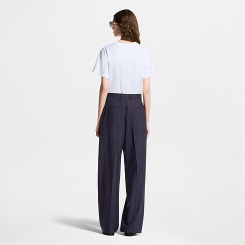 Pantalón de traje de raya diplomática Mujer Prêt-à-Porter Pantalones | LOUIS VUITTON (Zoom de producto)