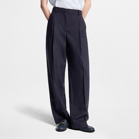 Pantalón de traje de raya diplomática Mujer Prêt-à-Porter Pantalones | LOUIS VUITTON (Zoom de producto)