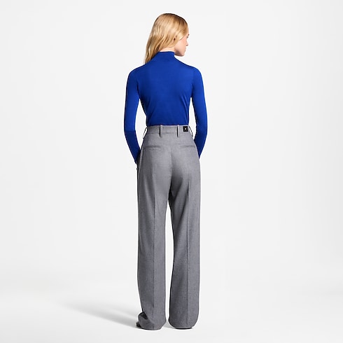 Pantalón de traje en franela Mujer Prêt-à-Porter Pantalones y pantalones cortos | LOUIS VUITTON (Zoom de producto)