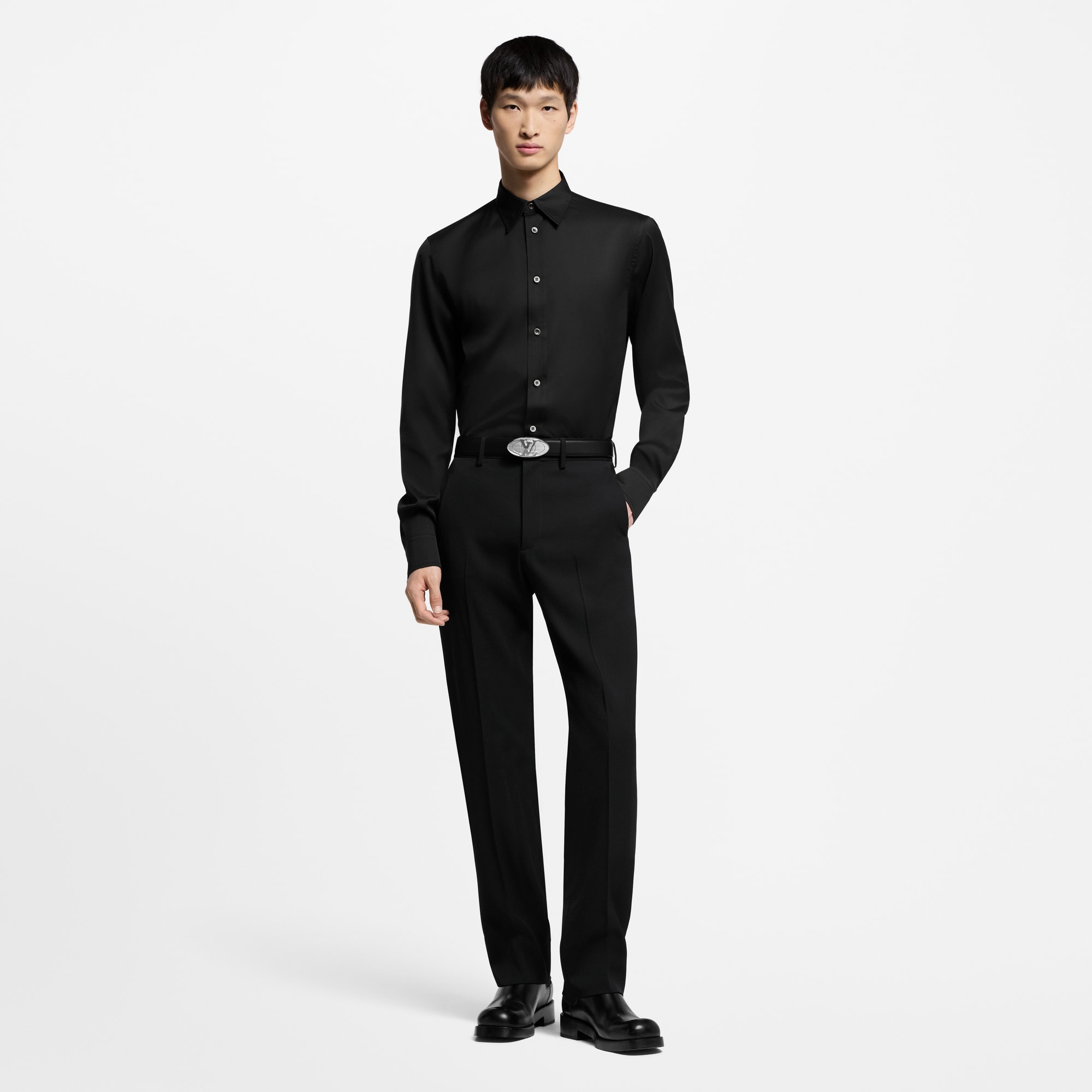 Pantalón de traje en lana con corte cigarette  Hombre Prêt-à-Porter Pantalones | LOUIS VUITTON (Zoom de producto)