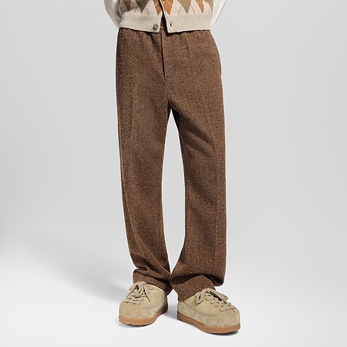 Pantalón de tweed con cordón Hombre Prêt-à-Porter Pantalones | LOUIS VUITTON (Zoom de producto)