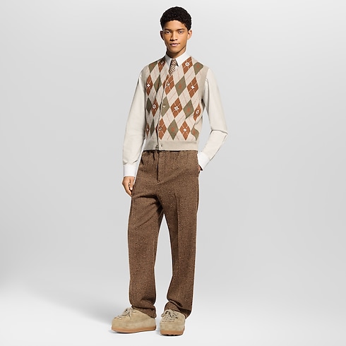 Pantalón de tweed con cordón Hombre Prêt-à-Porter Pantalones | LOUIS VUITTON (Zoom de producto)
