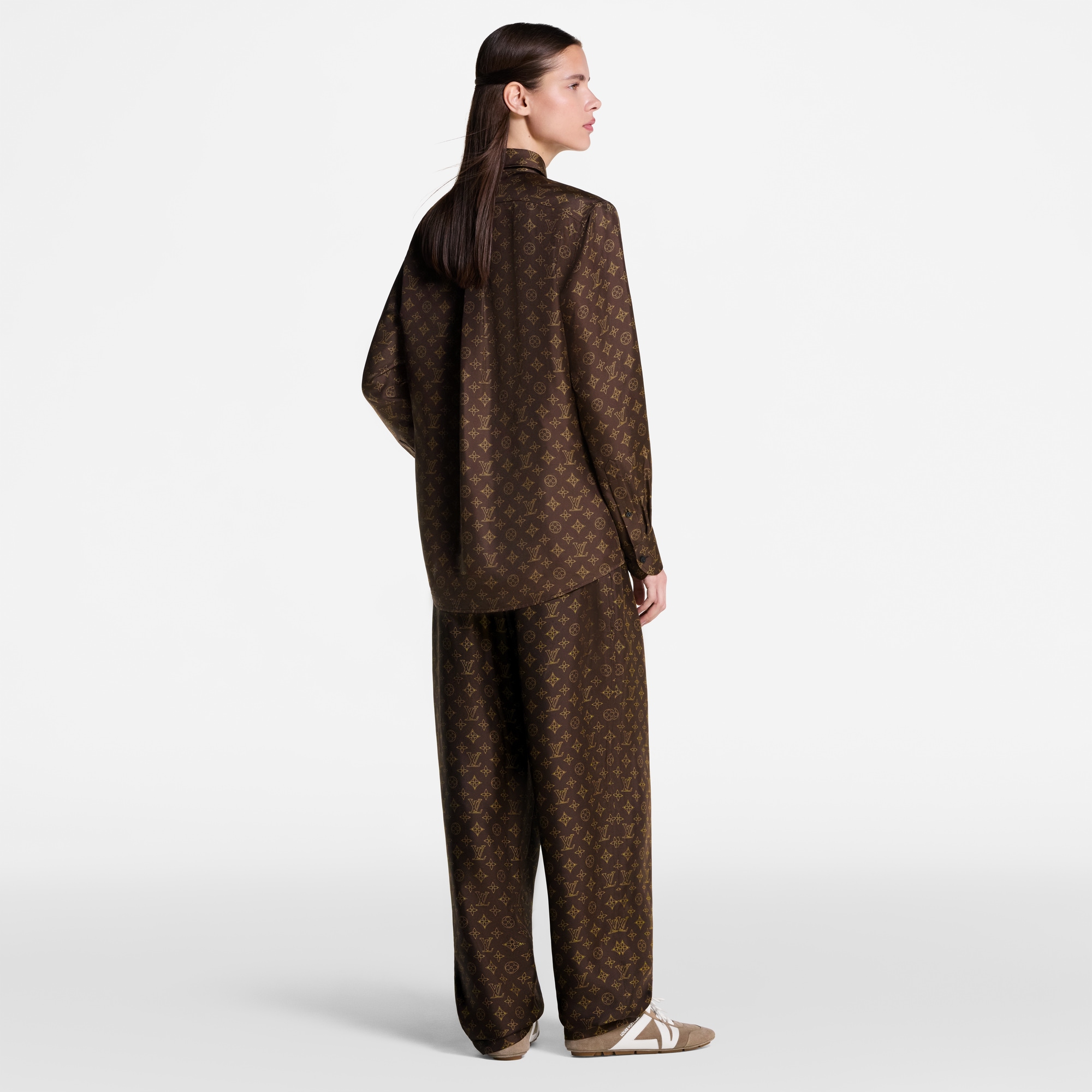 Pantalón holgado tipo pijama Mahina Monogram  Mujer Prêt-à-Porter Pantalones | LOUIS VUITTON (Zoom de producto)