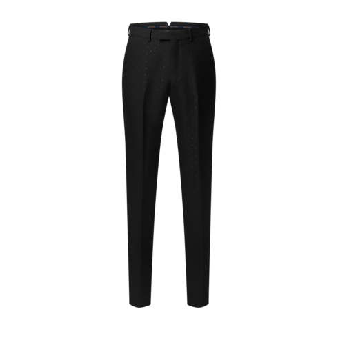 Pantalón Monogram de satén con corte cigarette Hombre Novedades Hombre } | LOUIS VUITTON (Zoom de producto)