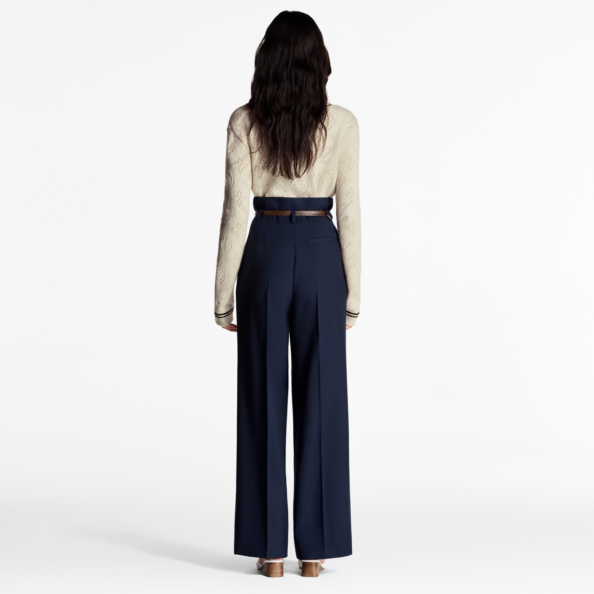 Pantalón paperbag de traje  Mujer Prêt-à-Porter Pantalones | LOUIS VUITTON (Zoom de producto)