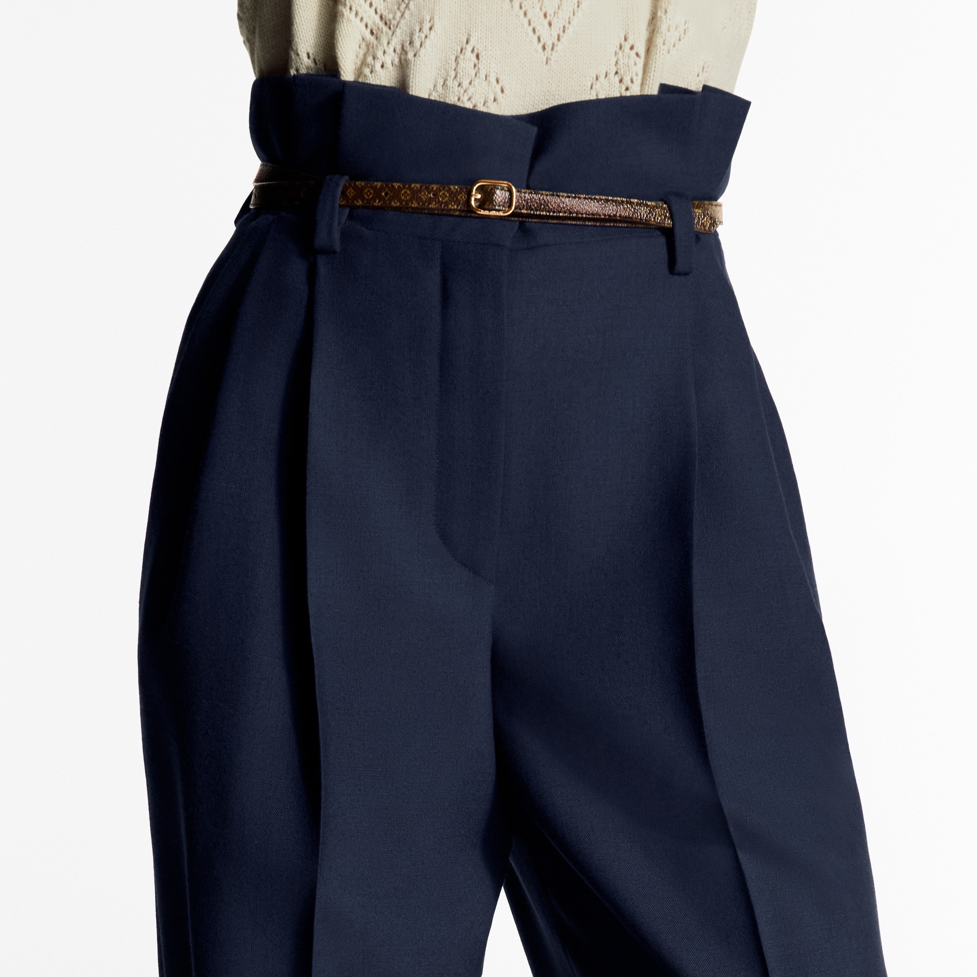 Pantalón paperbag de traje  Mujer Prêt-à-Porter Pantalones | LOUIS VUITTON (Zoom de producto)