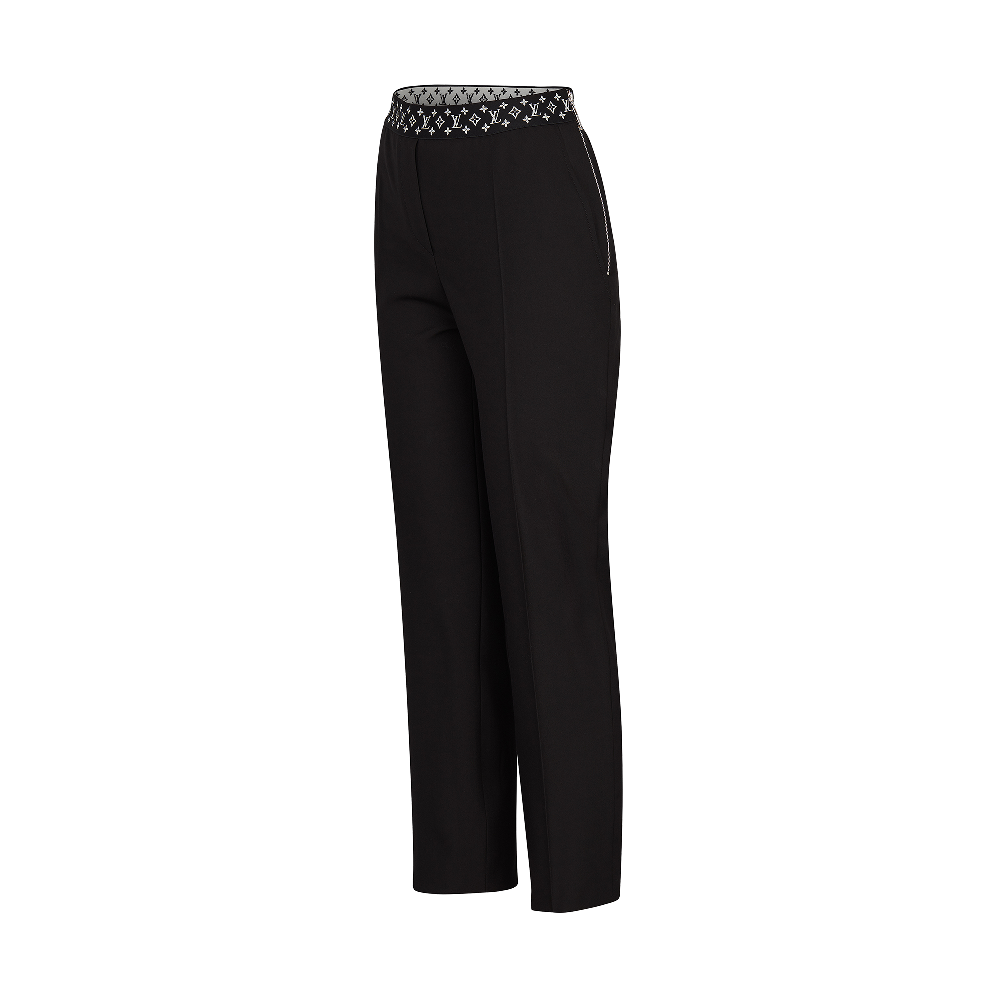 Pantalón recto con cintura elástica Monogram  Mujer Prêt-à-Porter Pantalones | LOUIS VUITTON (Zoom de producto)