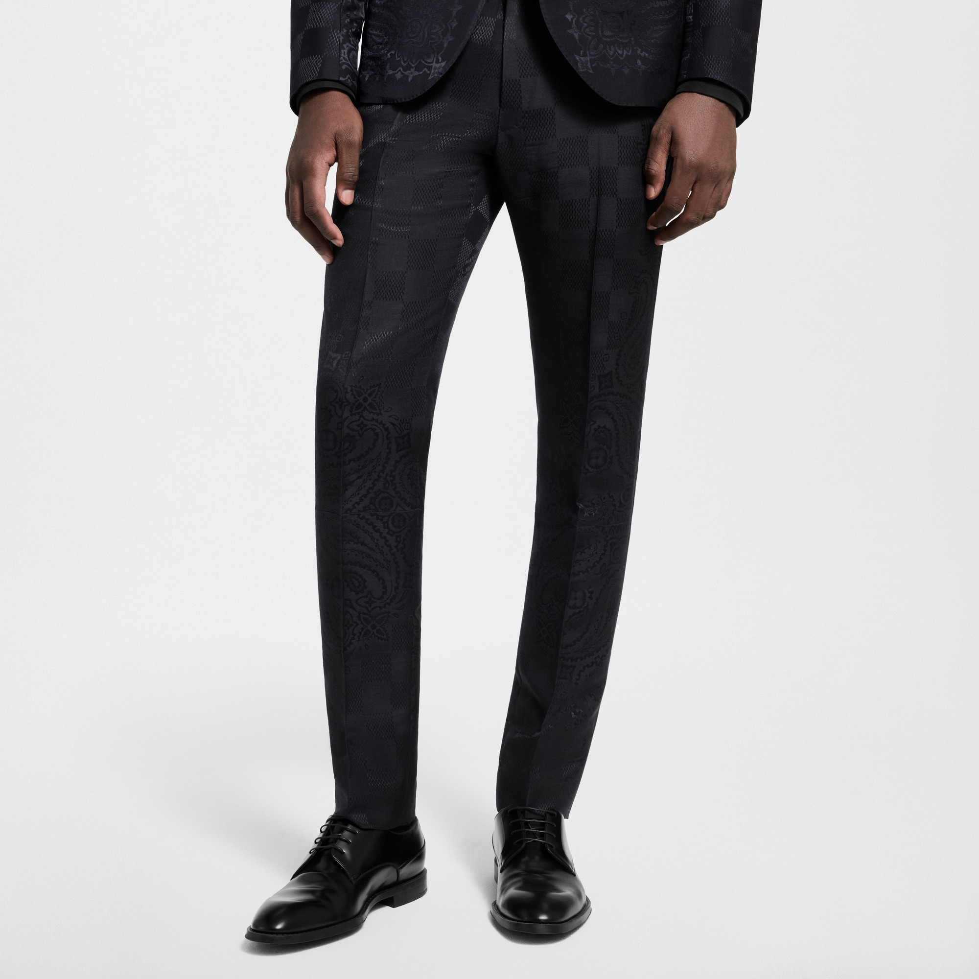 Pantalón satinado de corte cigarette  Hombre Prêt-à-Porter Pantalones | LOUIS VUITTON (Zoom de producto)