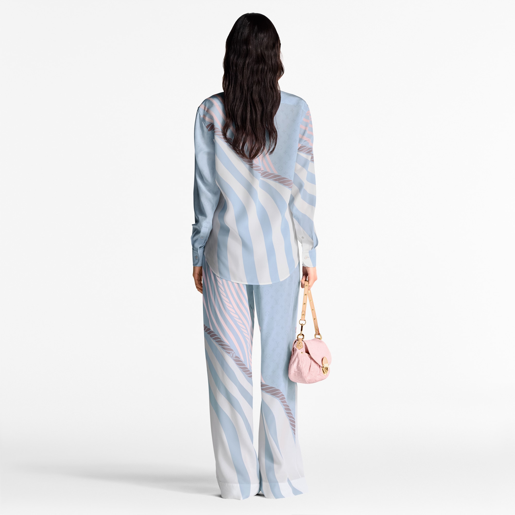 Pantalón tipo pijama estampado  Mujer Prêt-à-Porter Pantalones | LOUIS VUITTON (Zoom de producto)