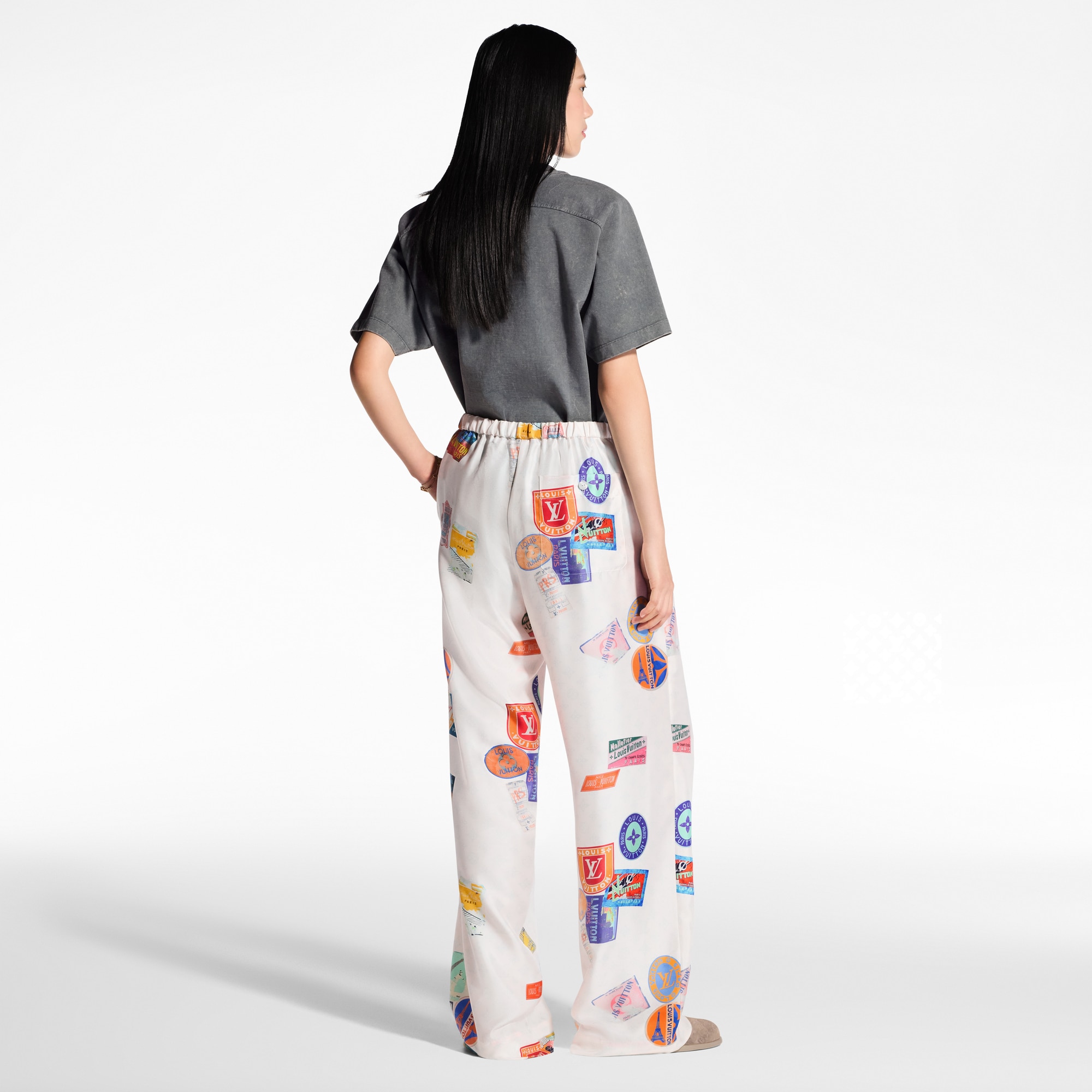 Pantalón tipo pijama Mahina con parches  in Mujer