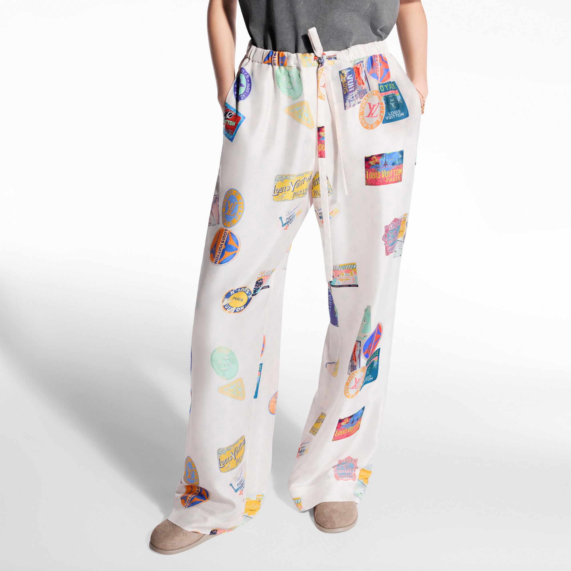 Pantalón tipo pijama Mahina con parches  in Mujer