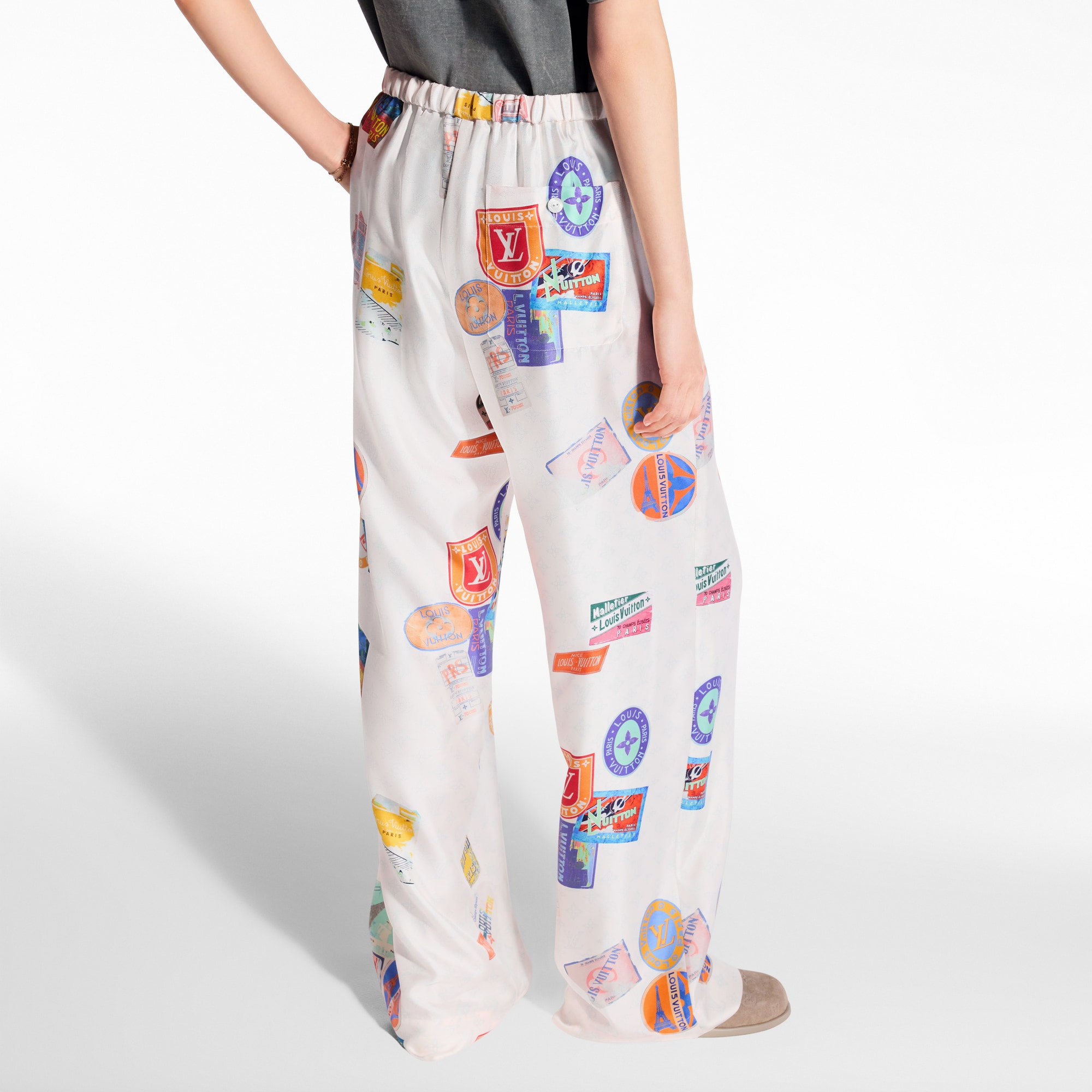 Pantalón tipo pijama Mahina con parches  in Mujer