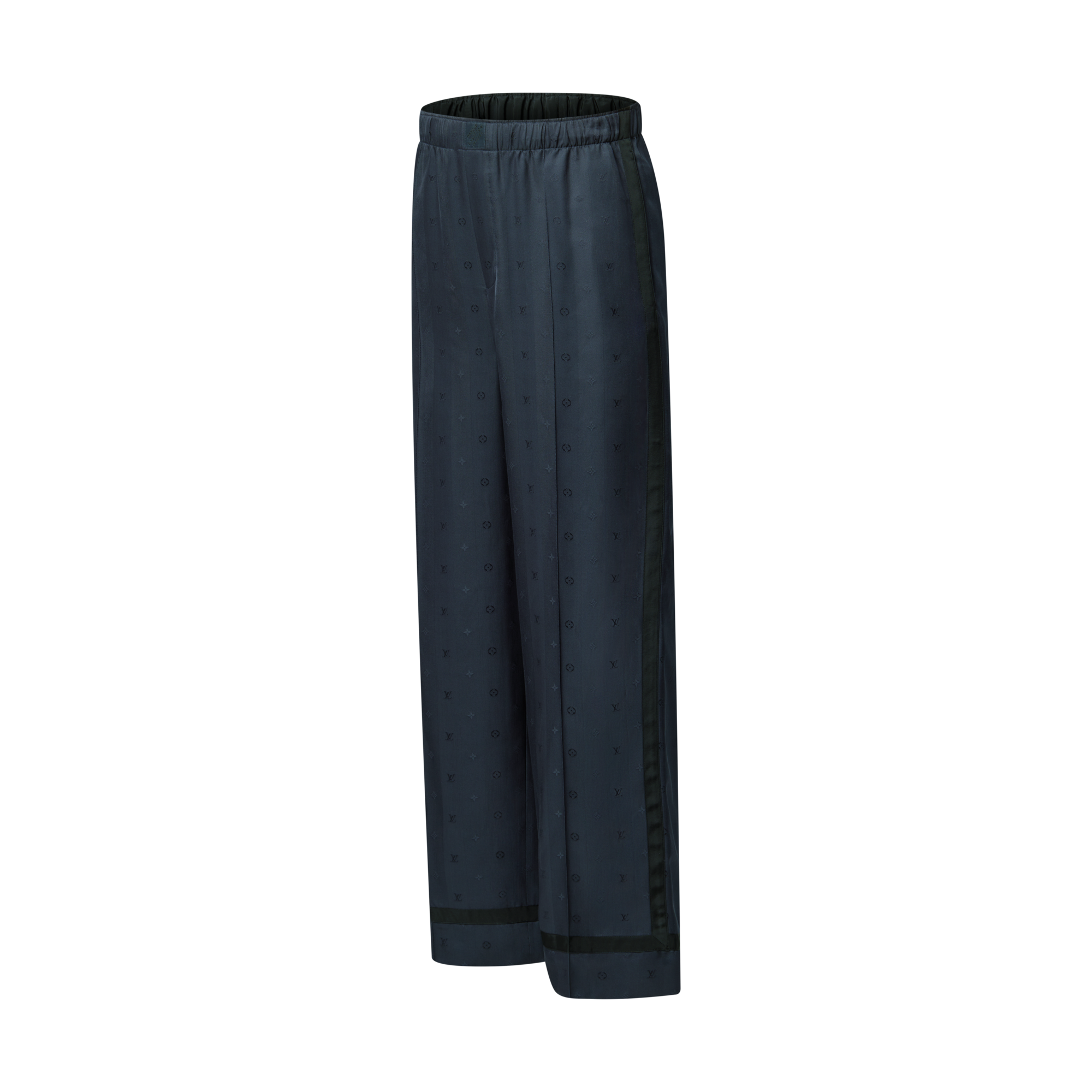 Pantalón tipo pijama Monogram en mezcla de seda  Hombre Prêt-à-Porter Pantalones | LOUIS VUITTON (Zoom de producto)