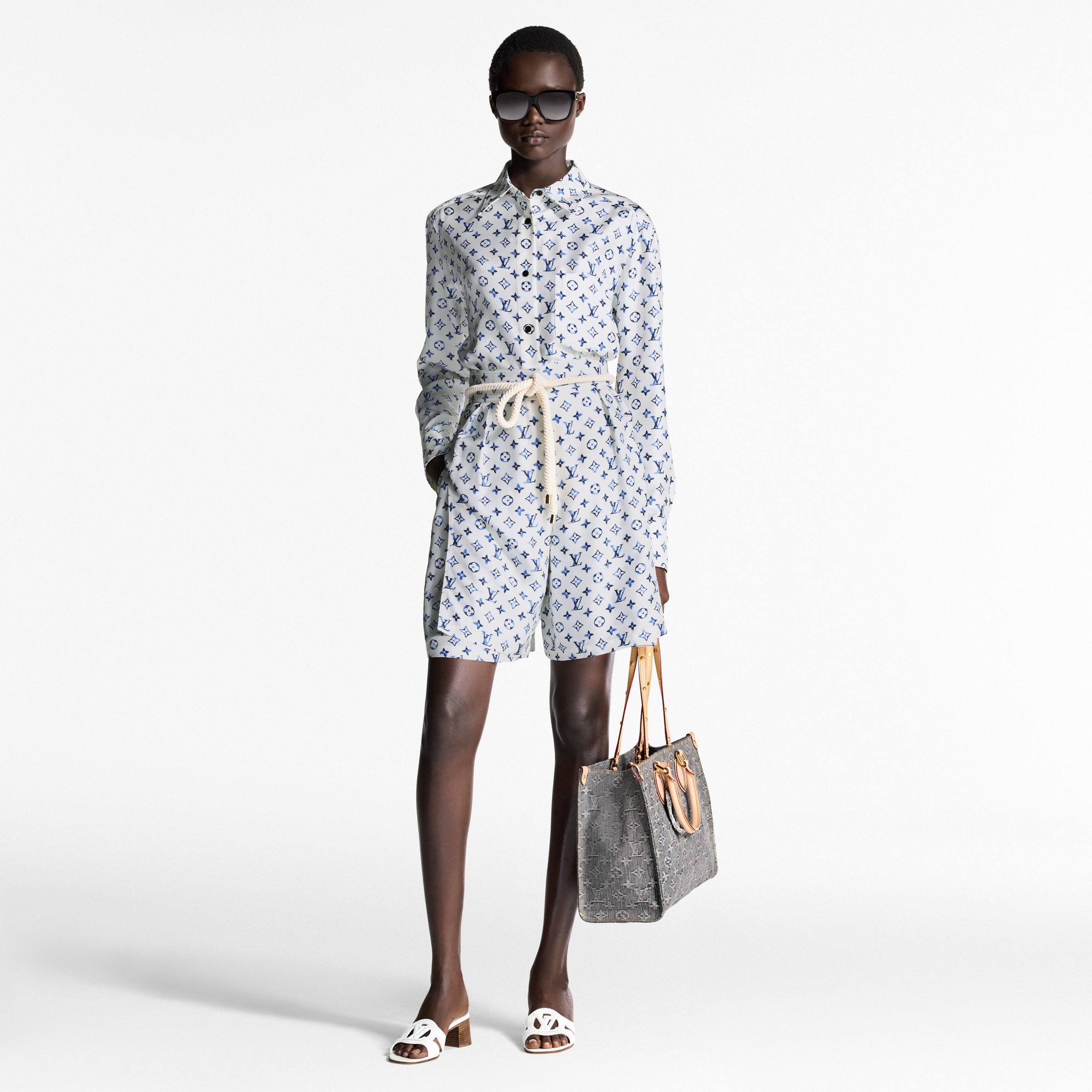 Pantalones cortos Aquarelle Monogram  Mujer Prêt-à-Porter Faldas y pantalones cortos | LOUIS VUITTON (Zoom de producto)