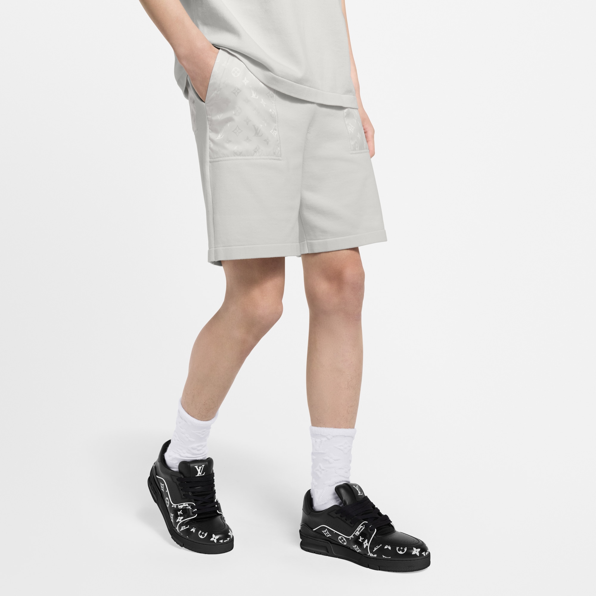 Pantalones cortos con detalles de nailon  Hombre Prêt-à-Porter Todo Prêt-à-Porter | LOUIS VUITTON (Zoom de producto)