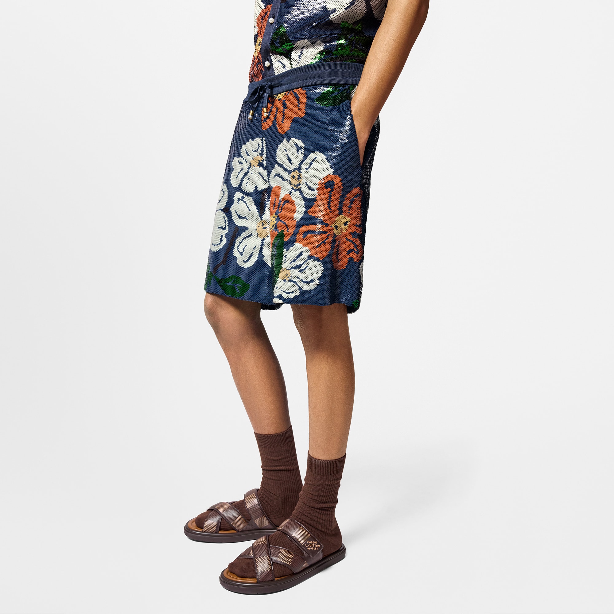Pantalones cortos con lentejuelas bordadas  Hombre Prêt-à-Porter Todo Prêt-à-Porter | LOUIS VUITTON (Zoom de producto)