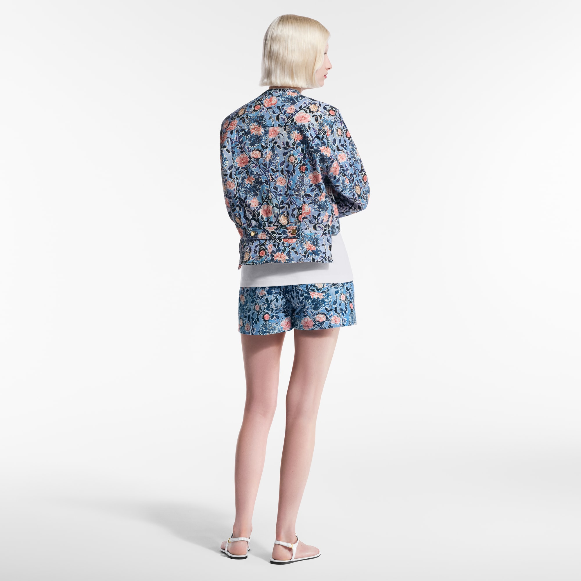 Pantalones cortos con motivo floral  Mujer Prêt-à-Porter Faldas y pantalones cortos | LOUIS VUITTON (Zoom de producto)