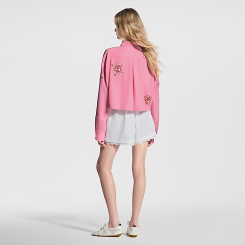 Pantalones cortos con ribete bordado Mujer Prêt-à-Porter Faldas y pantalones cortos | LOUIS VUITTON (Zoom de producto)