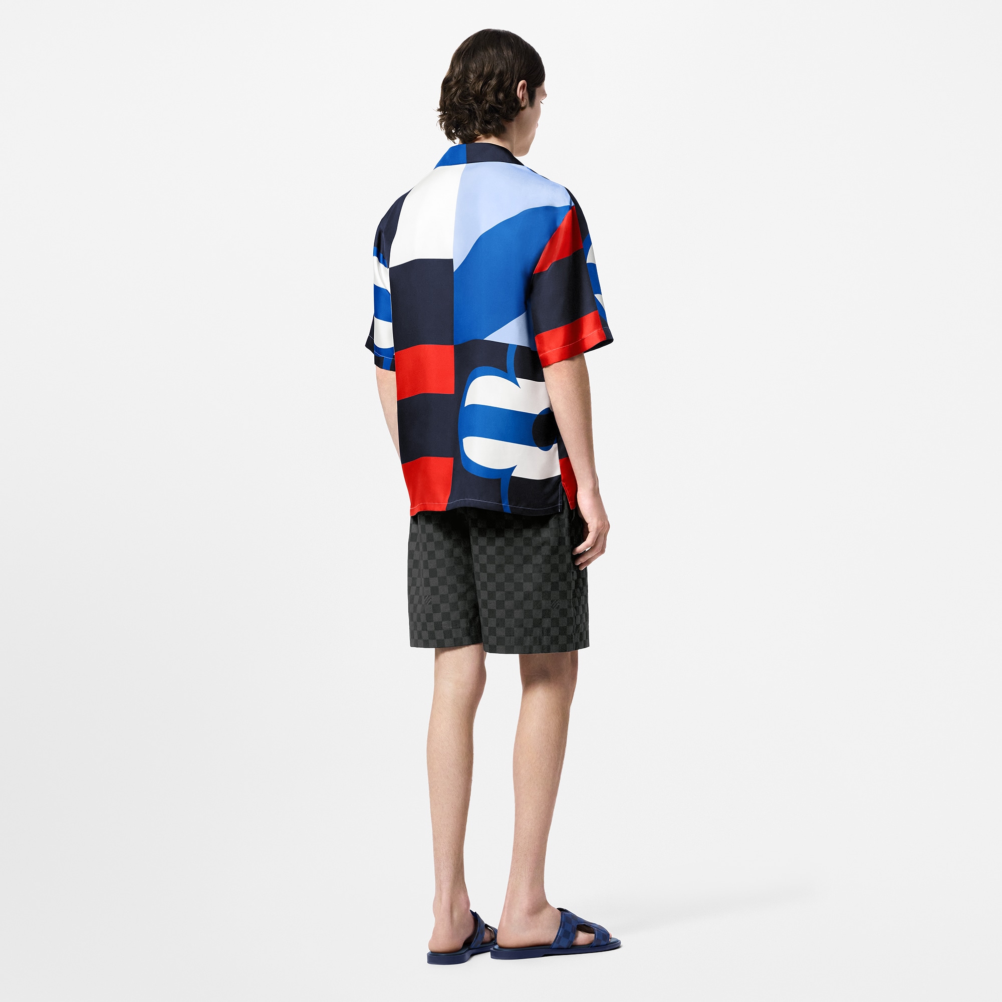 Pantalones cortos Damier de algodón  Hombre Prêt-à-Porter Pantalones | LOUIS VUITTON (Zoom de producto)