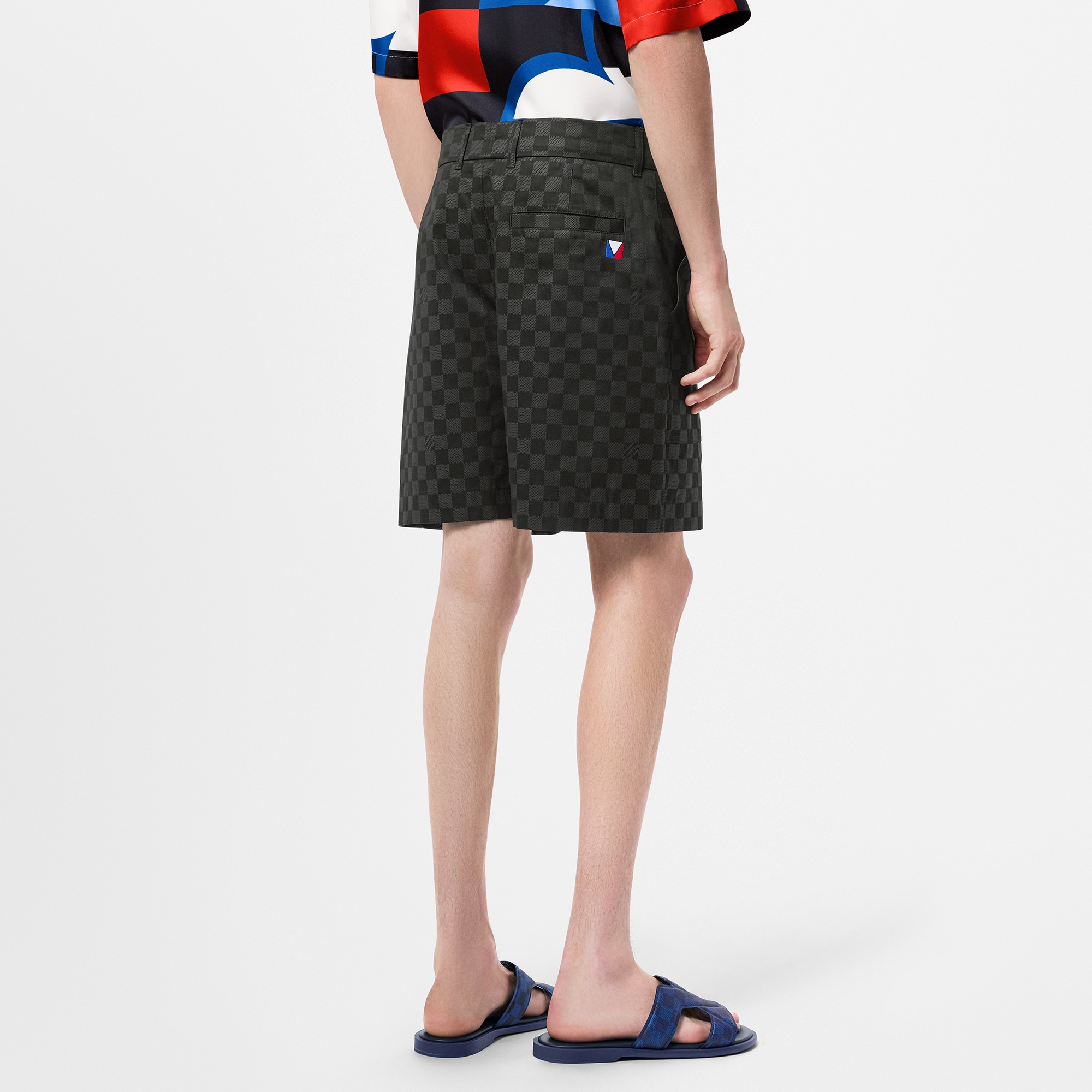 Pantalones cortos Damier de algodón  Hombre Prêt-à-Porter Pantalones | LOUIS VUITTON (Zoom de producto)