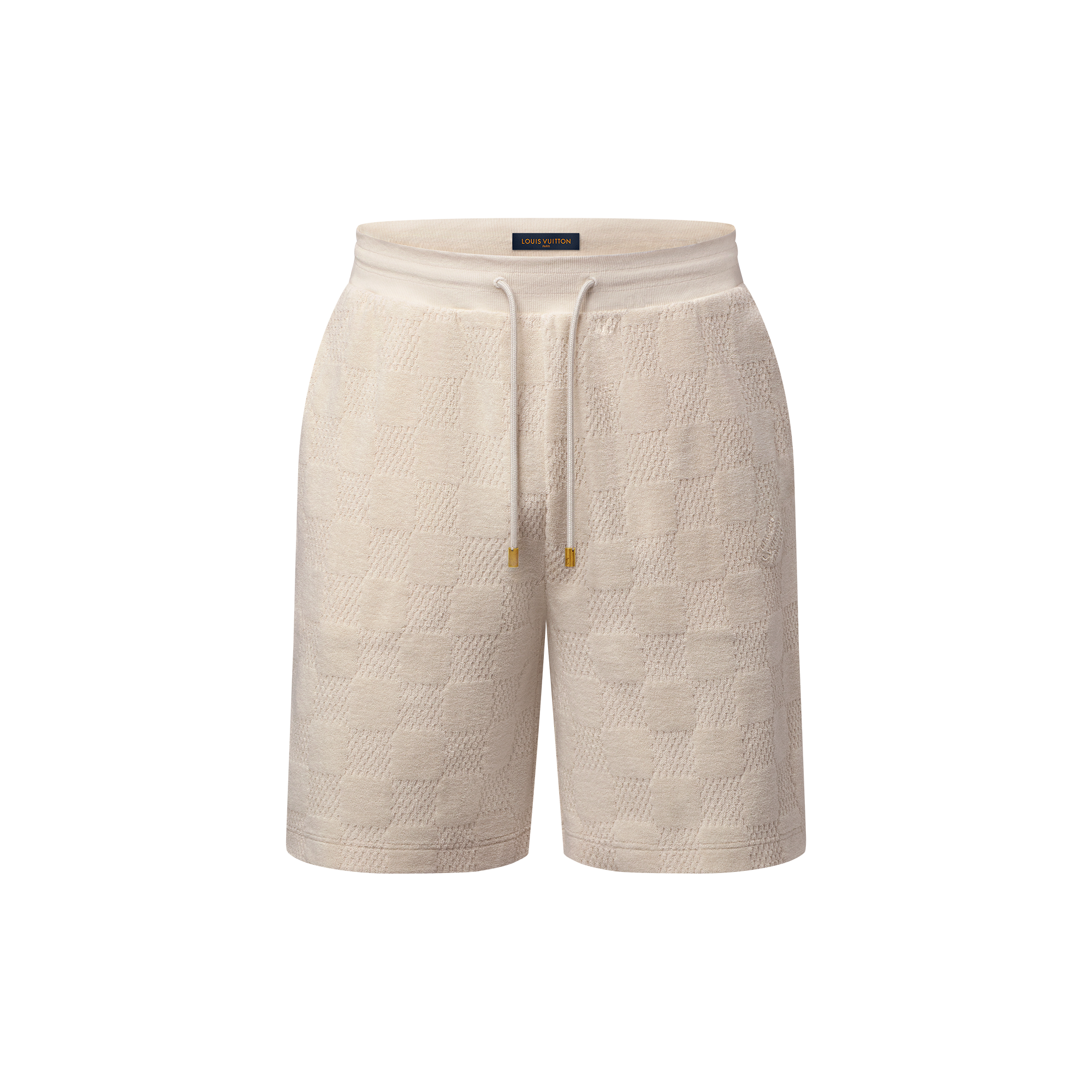 Pantalones cortos Damier de felpa francesa  Hombre Prêt-à-Porter Todo Prêt-à-Porter | LOUIS VUITTON (Zoom de producto)