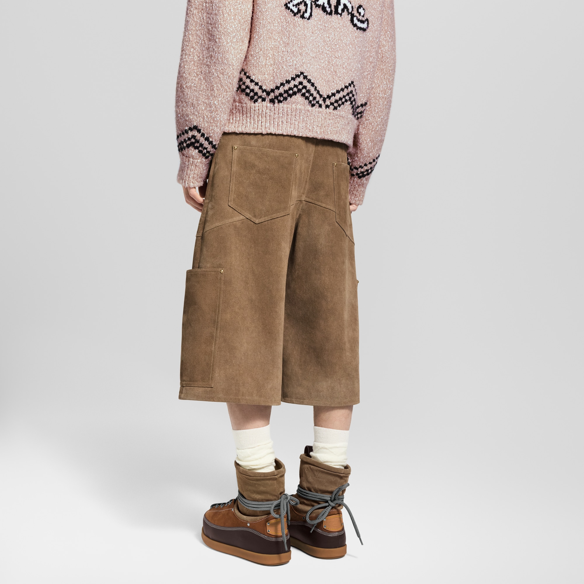 Pantalones cortos de ante de estilo utilitario  Hombre Prêt-à-Porter Pantalones | LOUIS VUITTON (Zoom de producto)