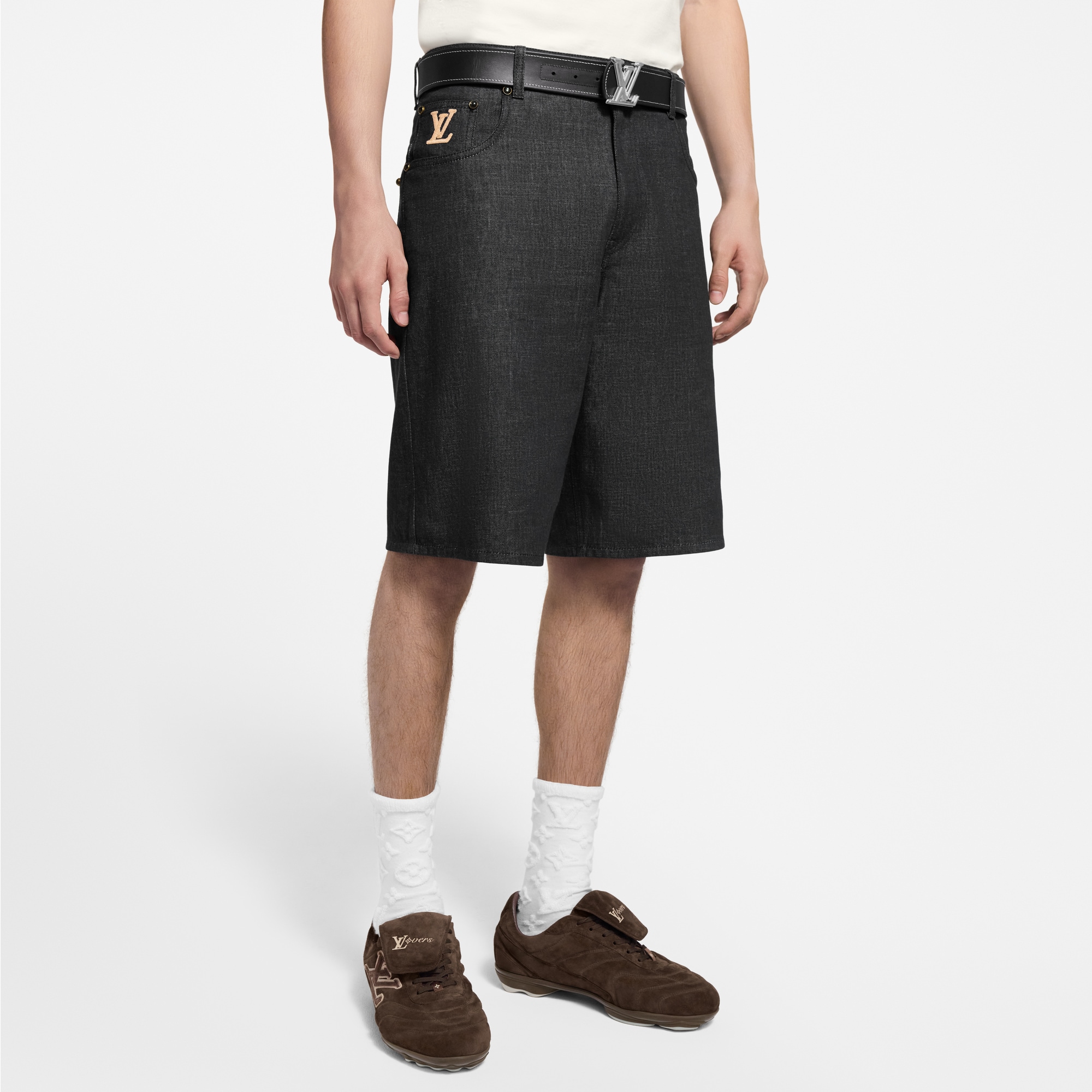 Pantalones cortos de chambray  Hombre Prêt-à-Porter Denim | LOUIS VUITTON (Zoom de producto)