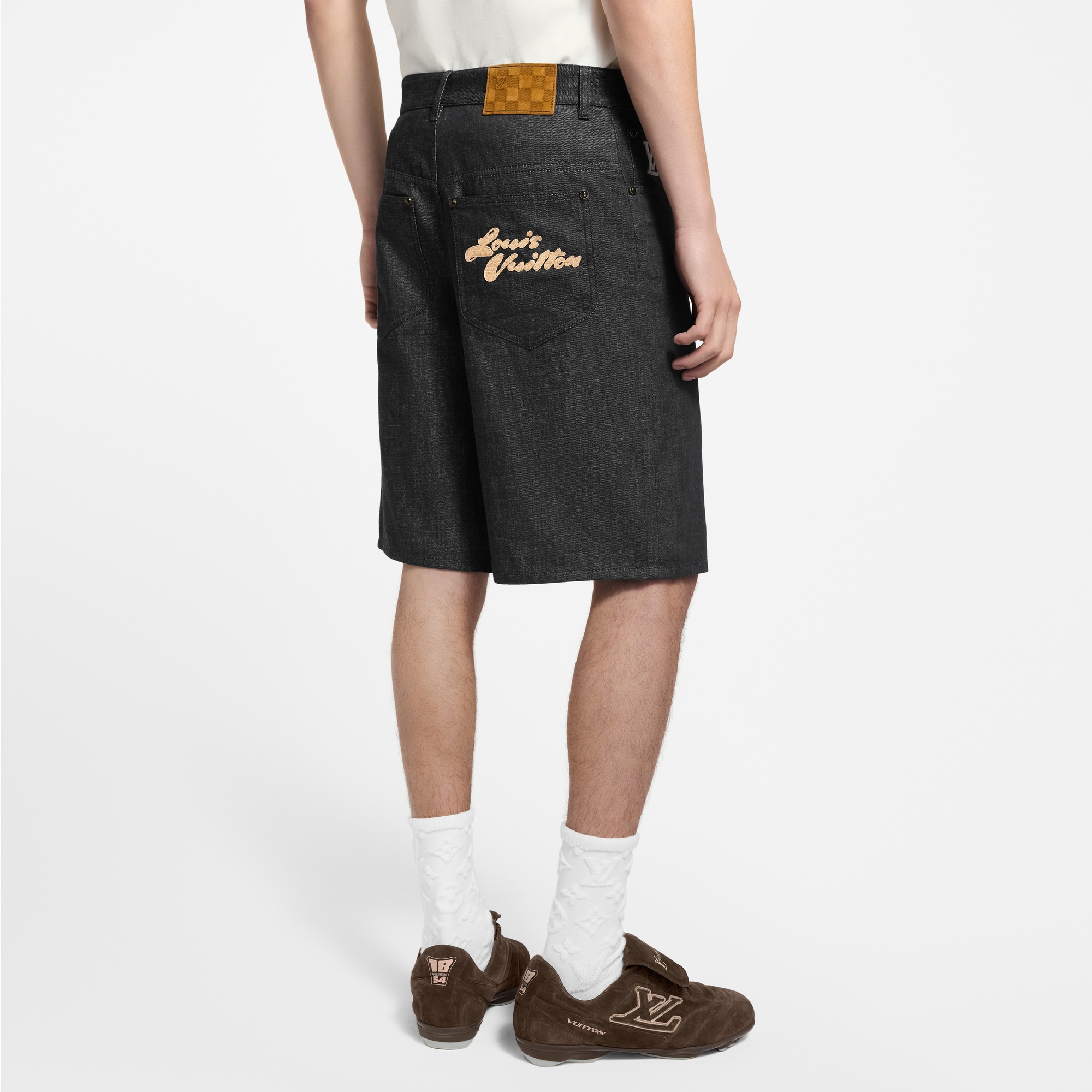 Pantalones cortos de chambray  Hombre Prêt-à-Porter Denim | LOUIS VUITTON (Zoom de producto)
