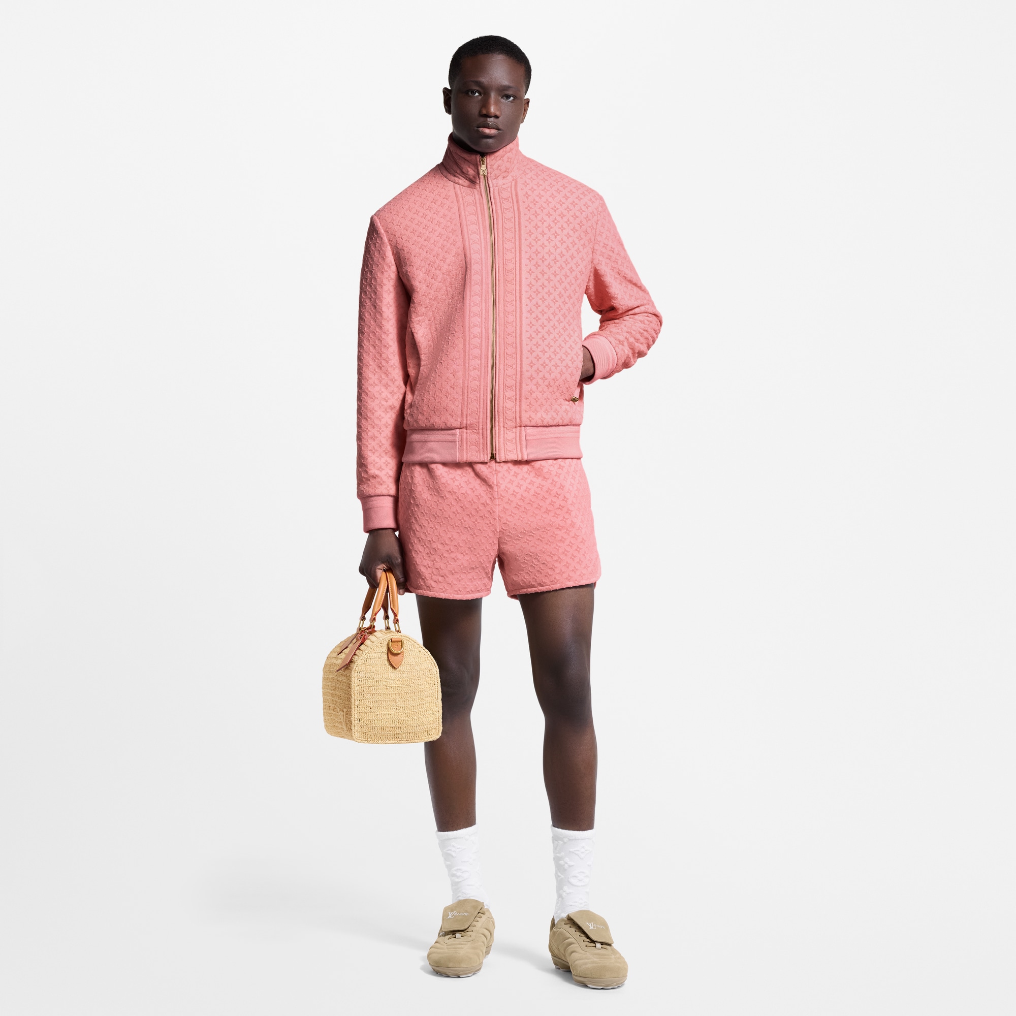 Pantalones cortos de chándal en felpa francesa  Hombre Prêt-à-Porter Pantalones | LOUIS VUITTON (Zoom de producto)
