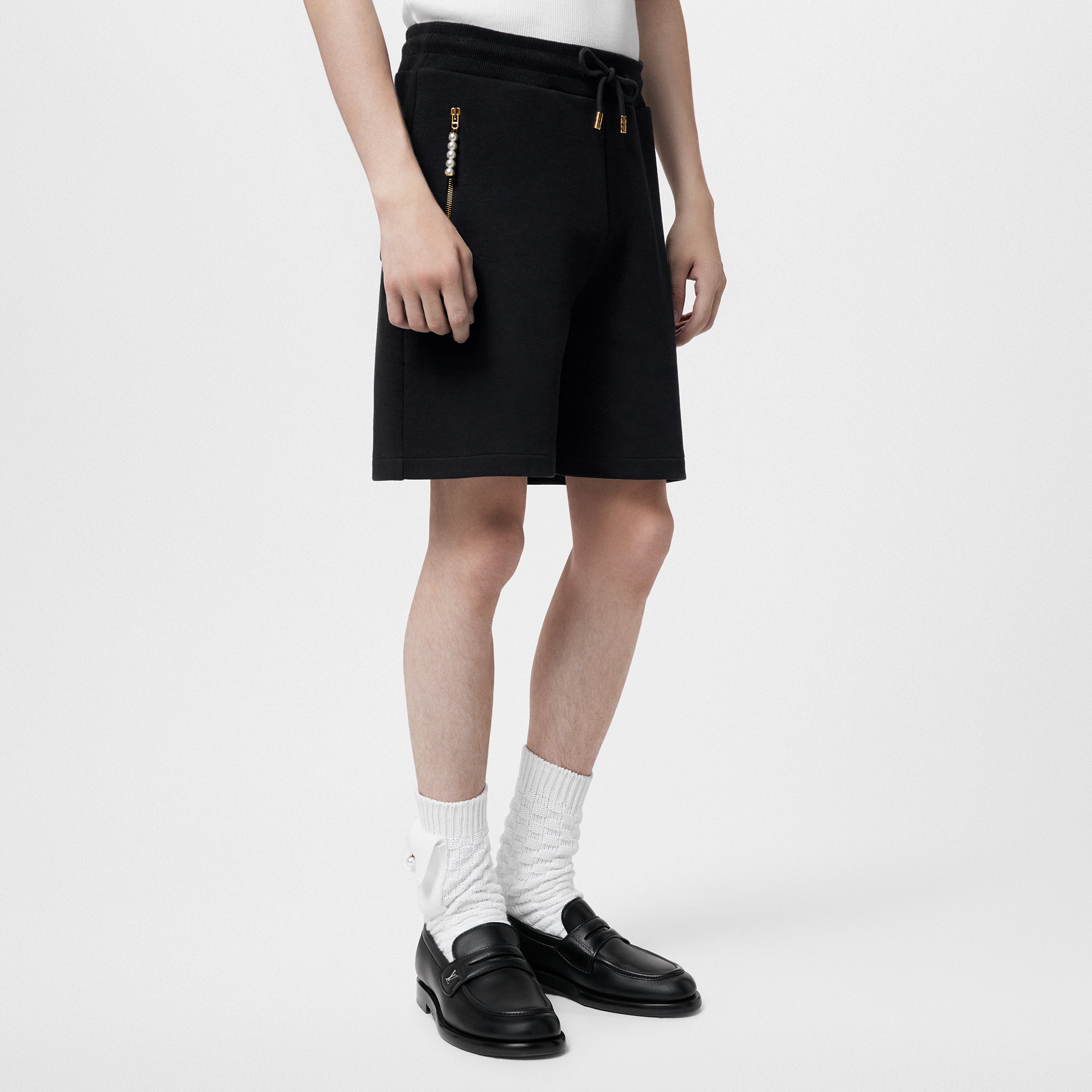 Pantalones cortos de punto bordado  Hombre Prêt-à-Porter Pantalones | LOUIS VUITTON (Zoom de producto)