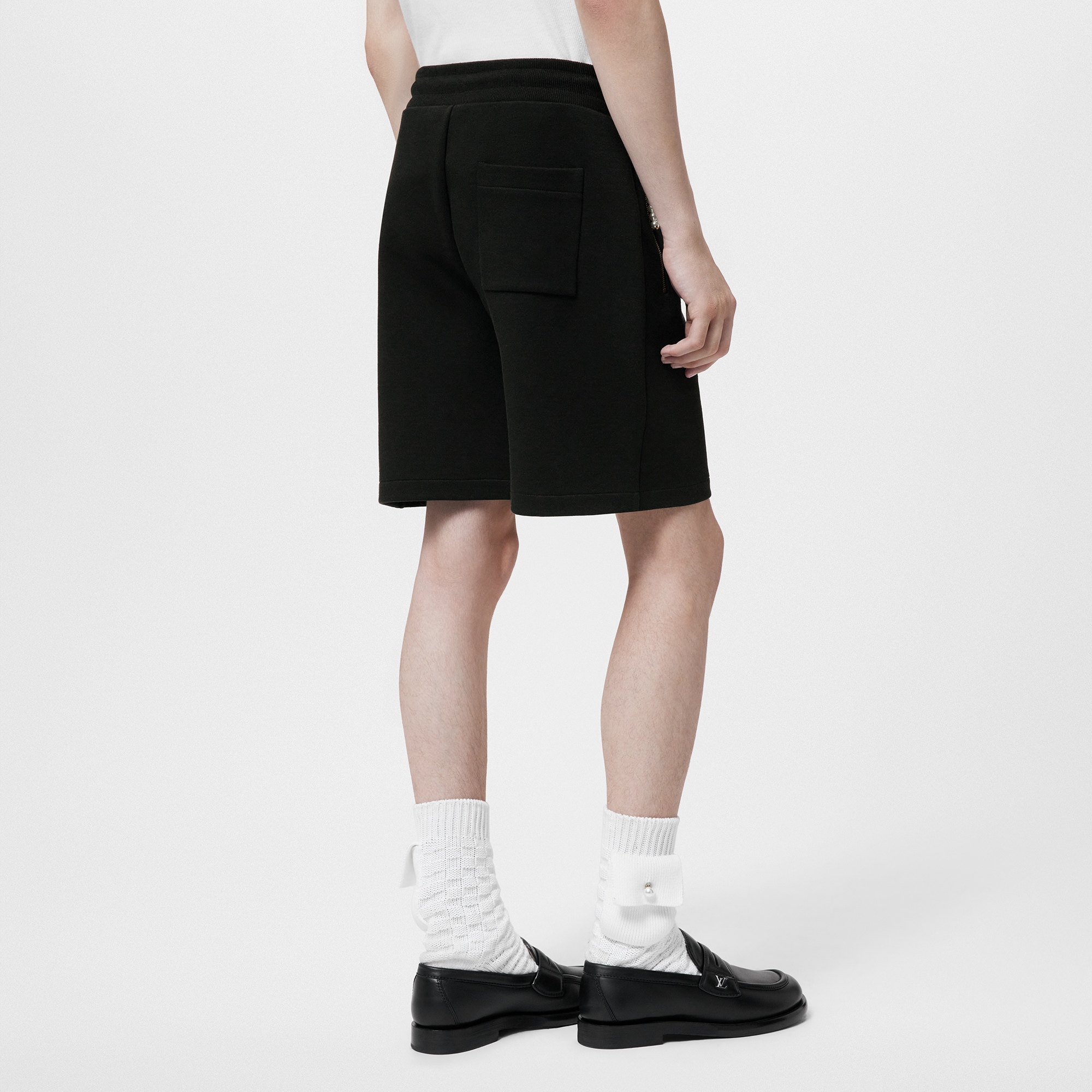Pantalones cortos de punto bordado  Hombre Prêt-à-Porter Pantalones | LOUIS VUITTON (Zoom de producto)