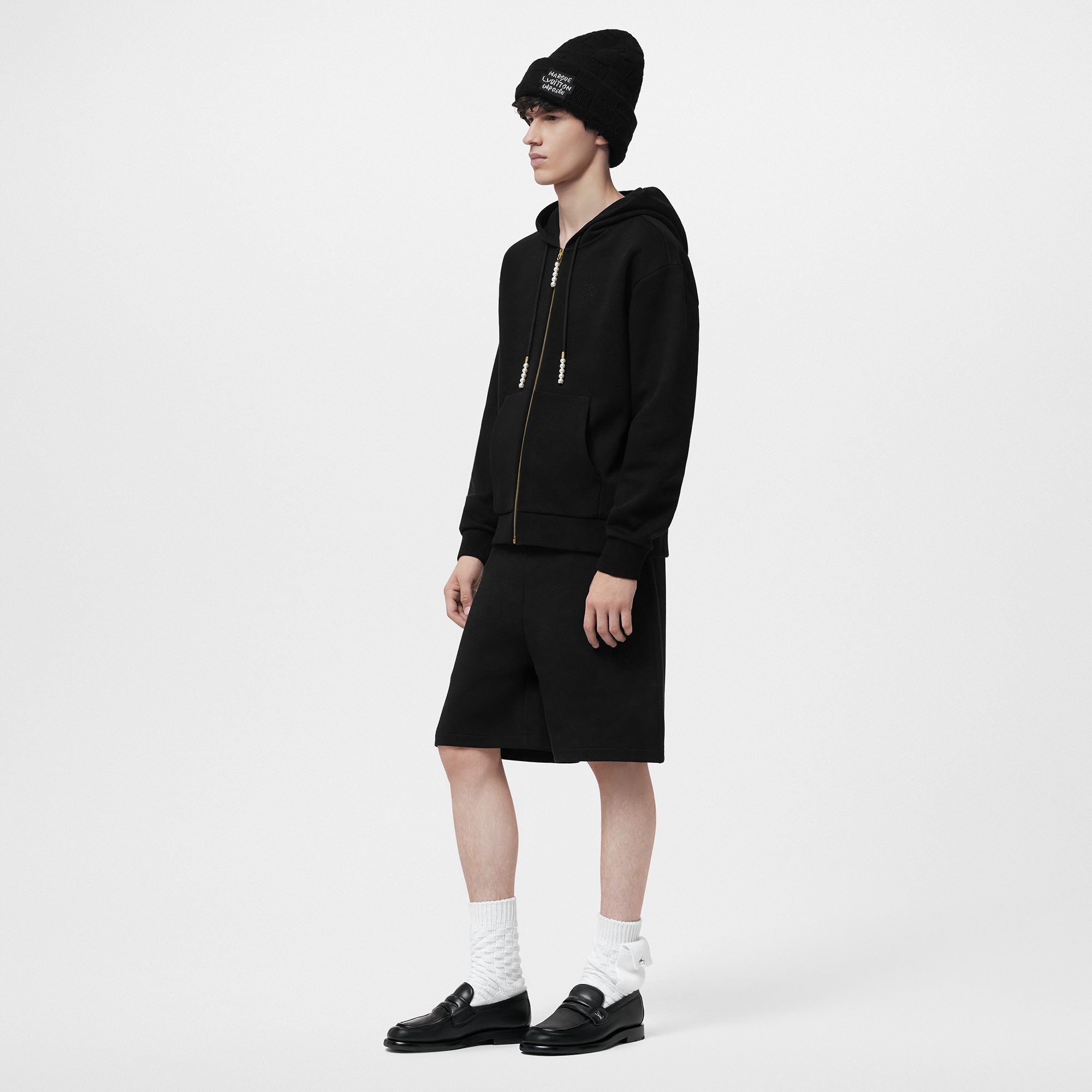 Pantalones cortos de punto bordado  Hombre Prêt-à-Porter Pantalones | LOUIS VUITTON (Zoom de producto)