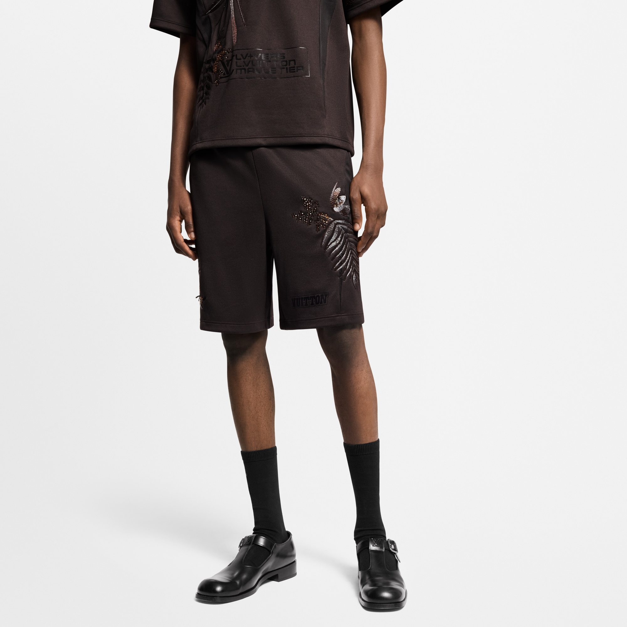 Pantalones cortos de punto con adornos  Hombre Prêt-à-Porter Todo Prêt-à-Porter | LOUIS VUITTON (Zoom de producto)