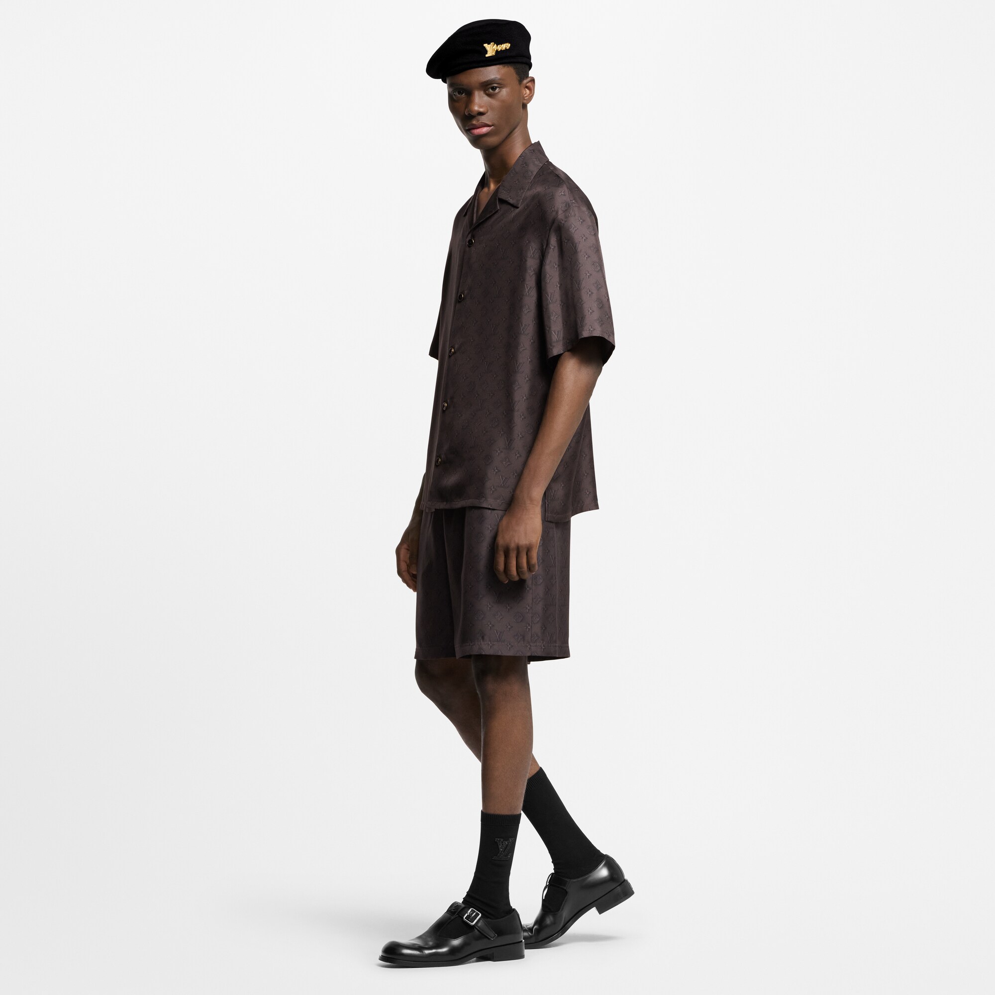 Pantalones cortos de seda Monogram  Hombre Prêt-à-Porter Pantalones | LOUIS VUITTON (Zoom de producto)