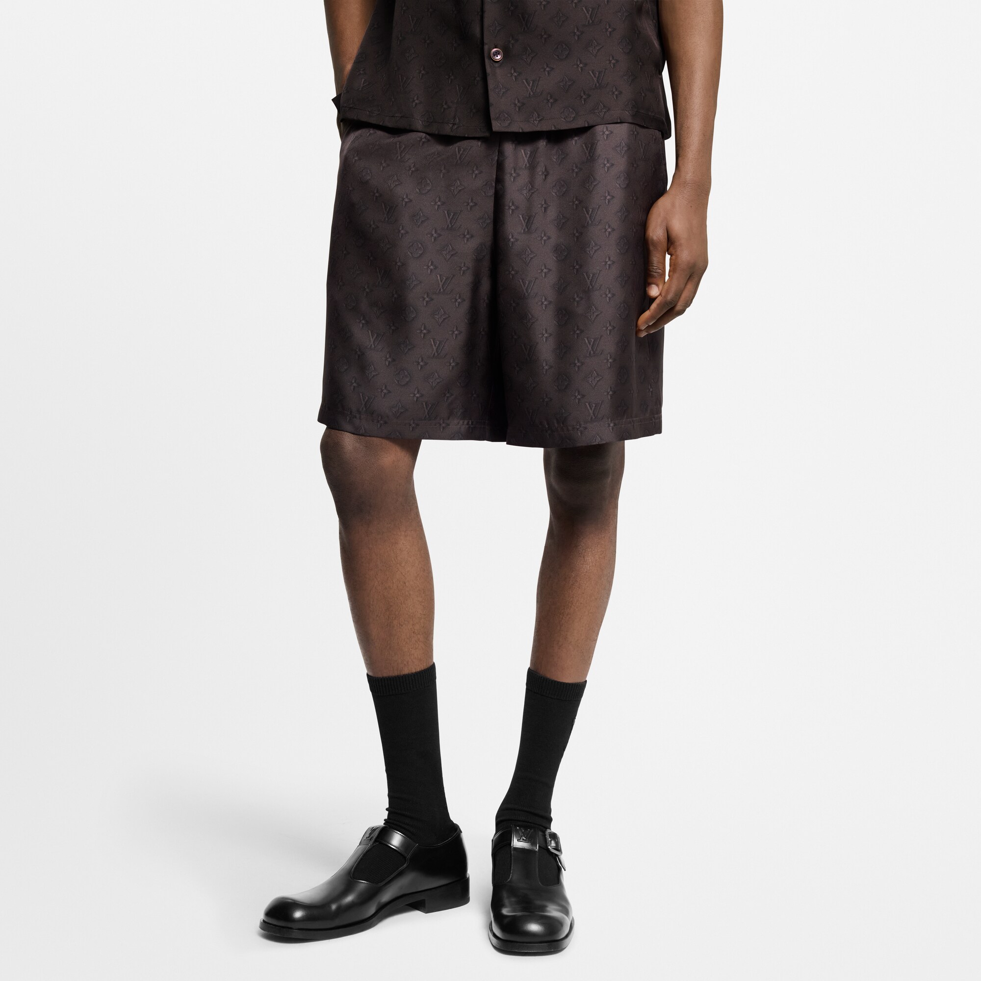 Pantalones cortos de seda Monogram  Hombre Prêt-à-Porter Pantalones | LOUIS VUITTON (Zoom de producto)