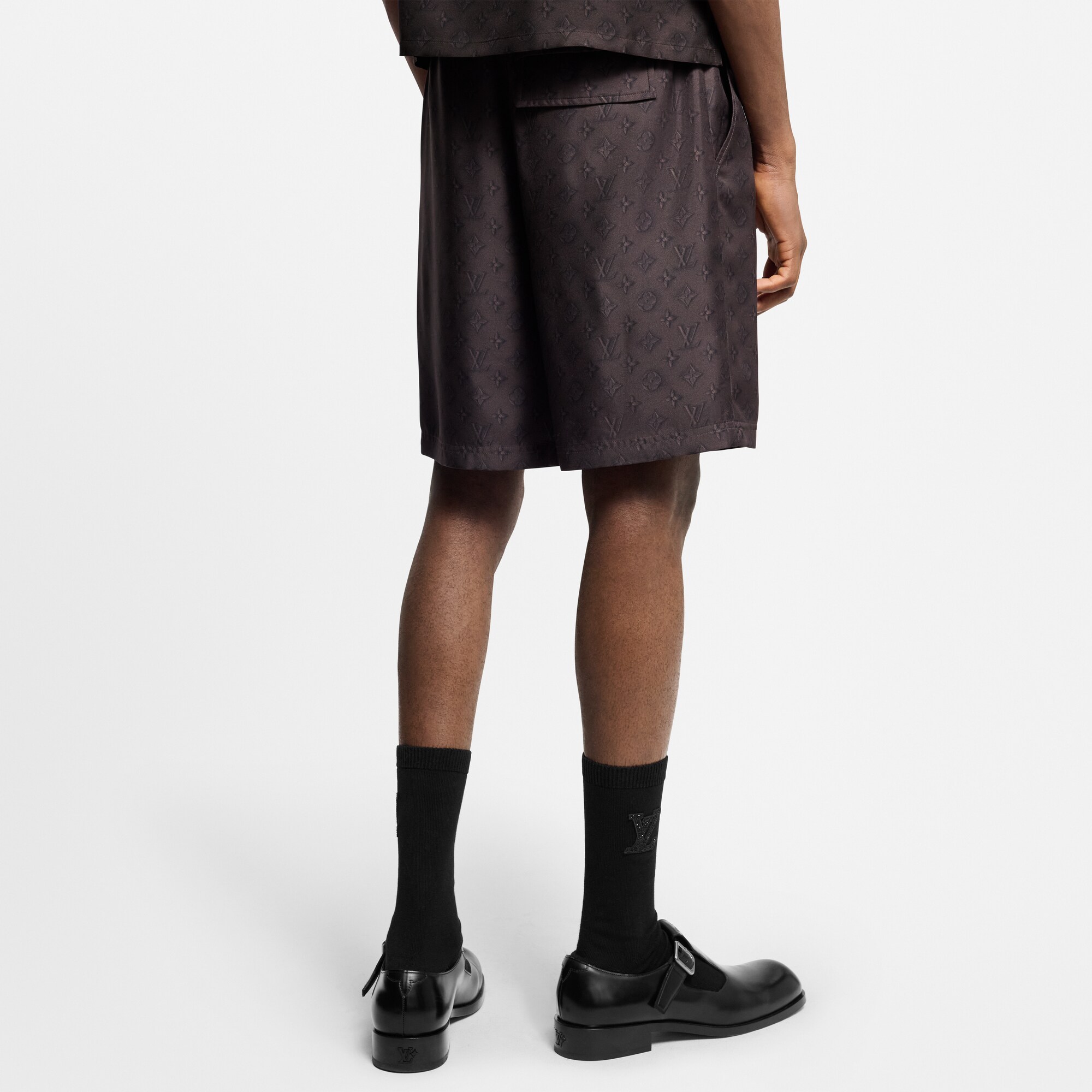 Pantalones cortos de seda Monogram  Hombre Prêt-à-Porter Pantalones | LOUIS VUITTON (Zoom de producto)