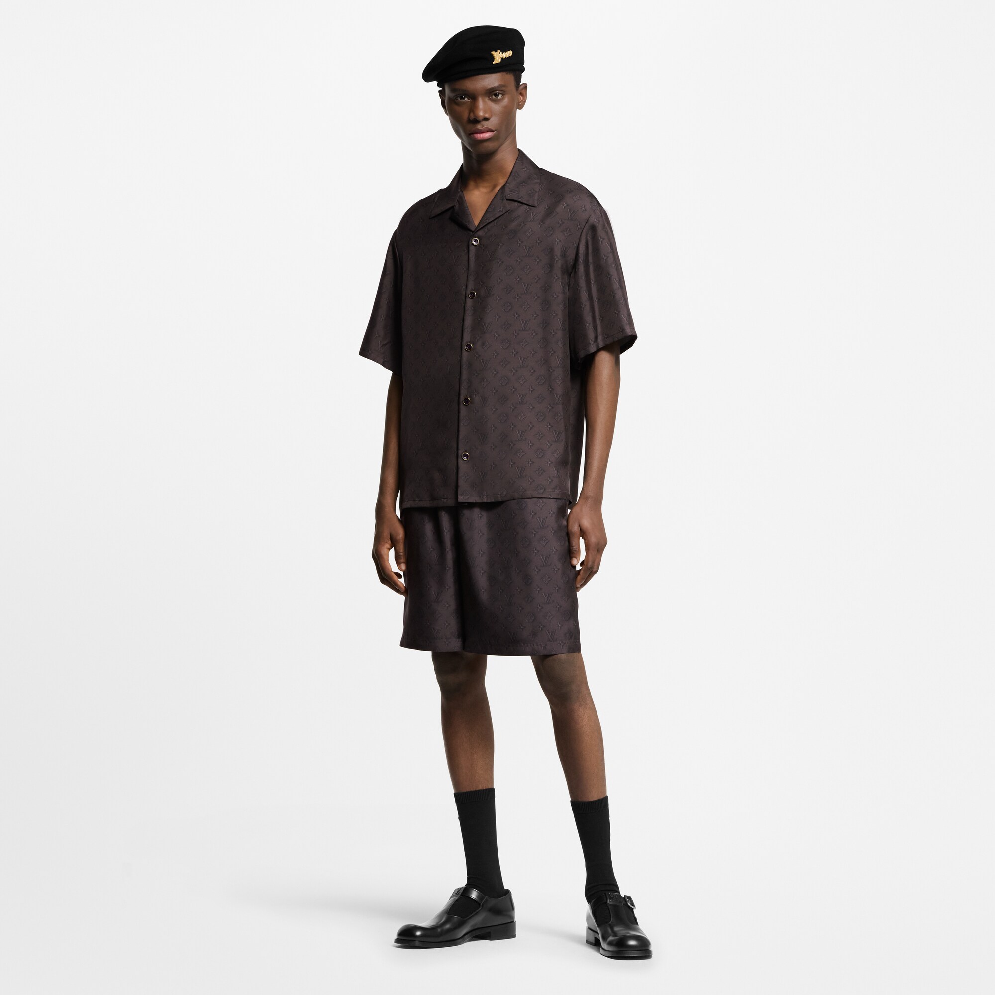 Pantalones cortos de seda Monogram  Hombre Prêt-à-Porter Pantalones | LOUIS VUITTON (Zoom de producto)