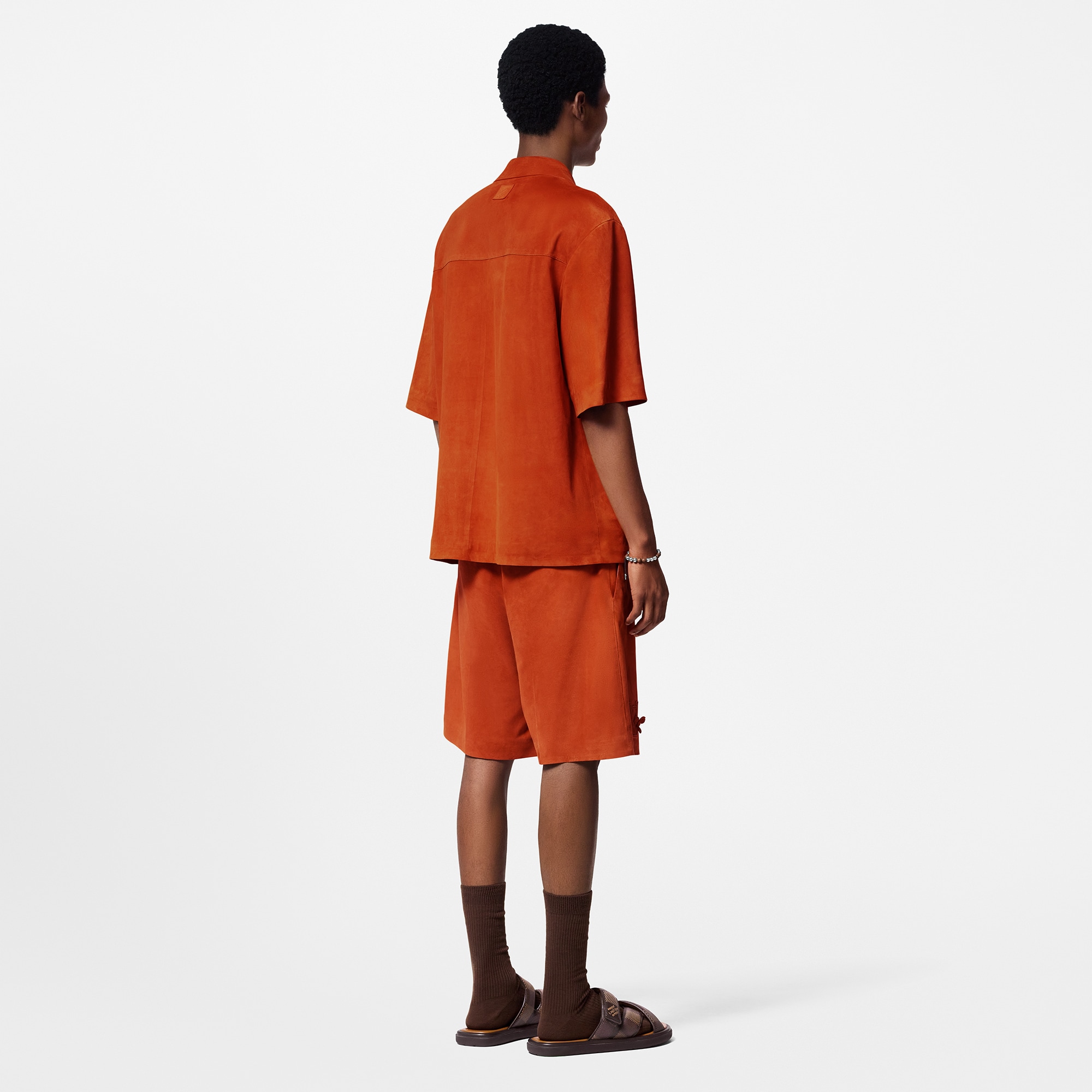 Pantalones cortos de traje en ante  Hombre Prêt-à-Porter Pantalones | LOUIS VUITTON (Zoom de producto)