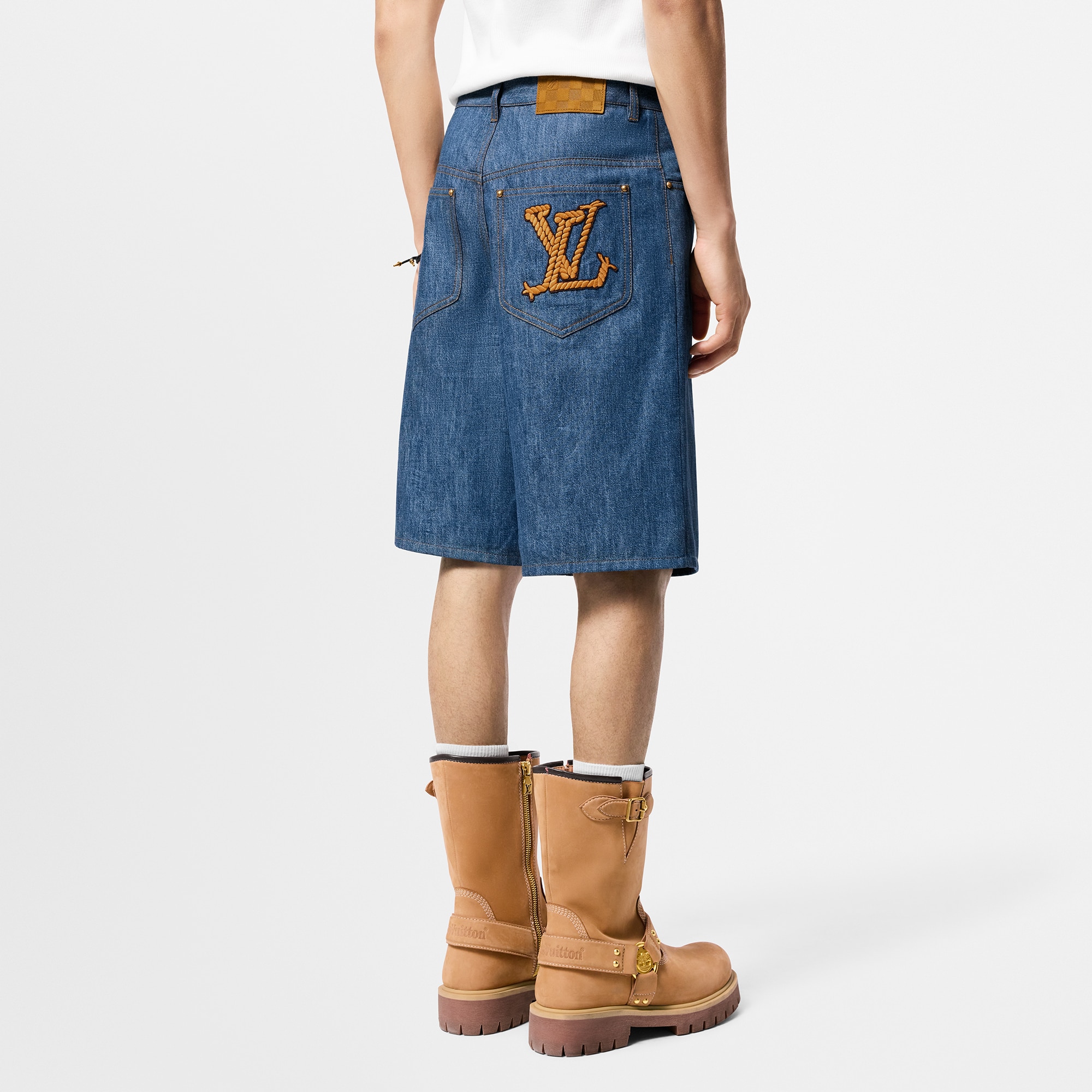Pantalones cortos en chambray de algodón  Hombre Prêt-à-Porter Todo Prêt-à-Porter | LOUIS VUITTON (Zoom de producto)