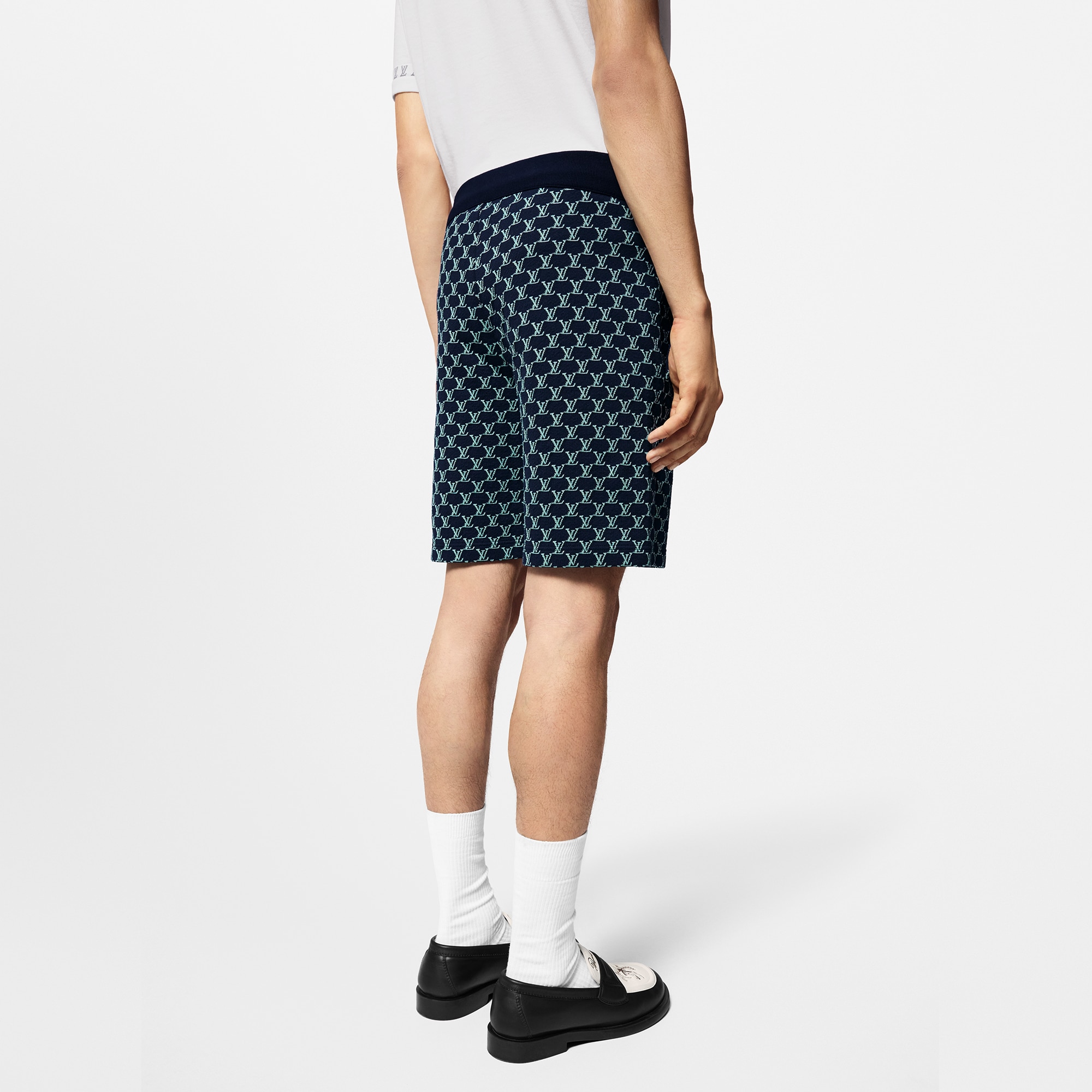Pantalones cortos en punto de algodón de doble cara  Hombre Prêt-à-Porter Todo Prêt-à-Porter | LOUIS VUITTON (Zoom de producto)