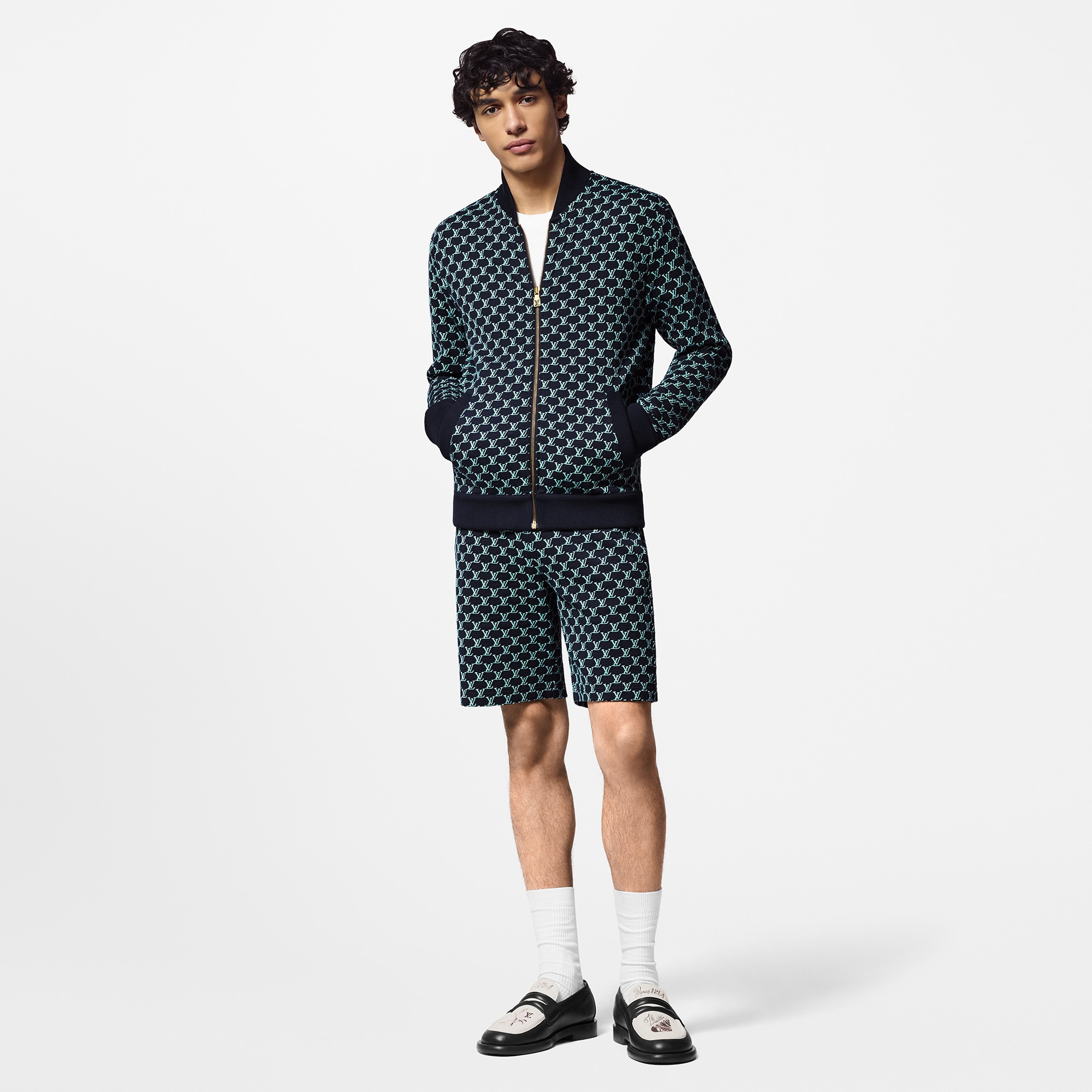 Pantalones cortos en punto de algodón de doble cara  Hombre Prêt-à-Porter Todo Prêt-à-Porter | LOUIS VUITTON (Zoom de producto)