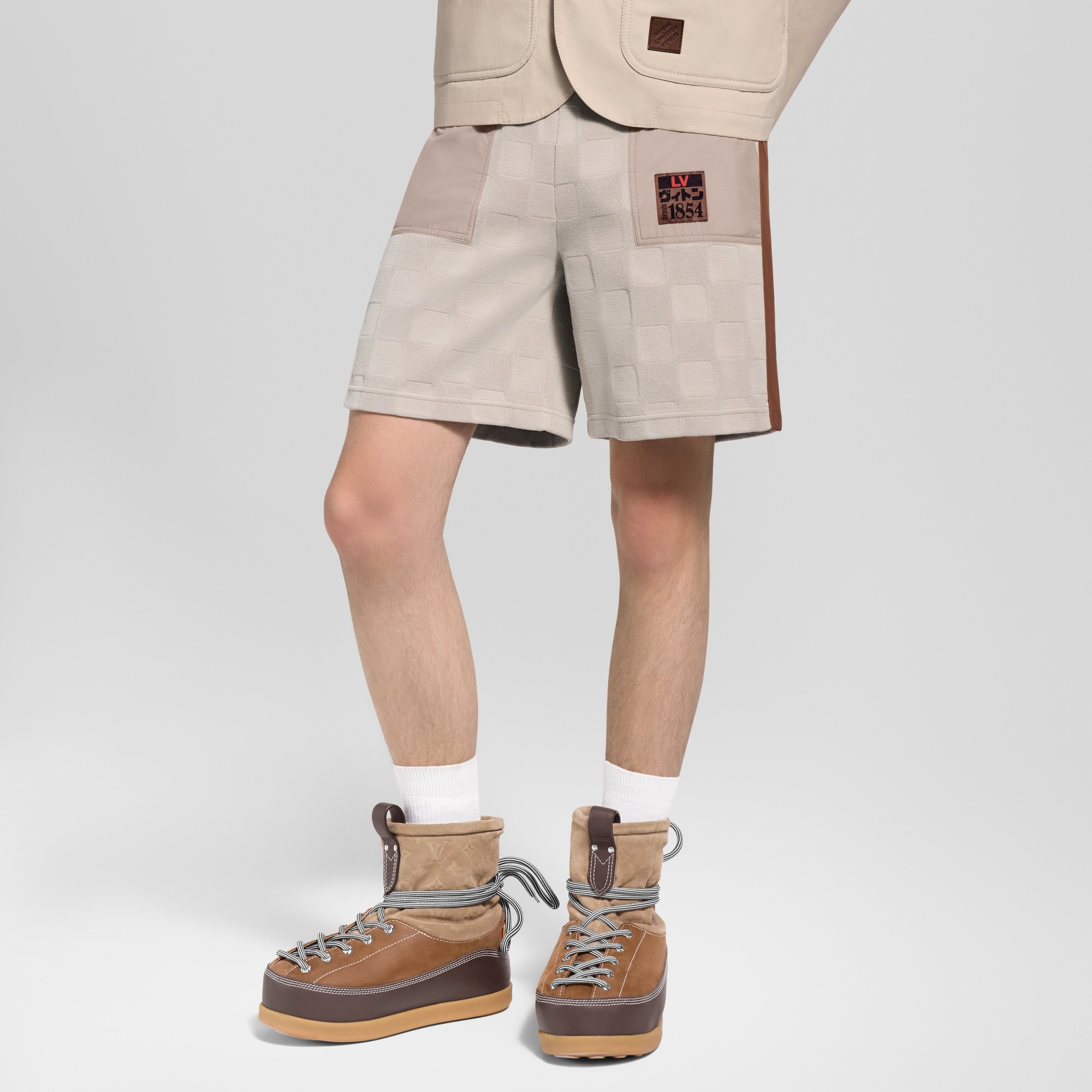 Pantalones cortos híbridos Damier  Hombre Prêt-à-Porter Todo Prêt-à-Porter | LOUIS VUITTON (Zoom de producto)