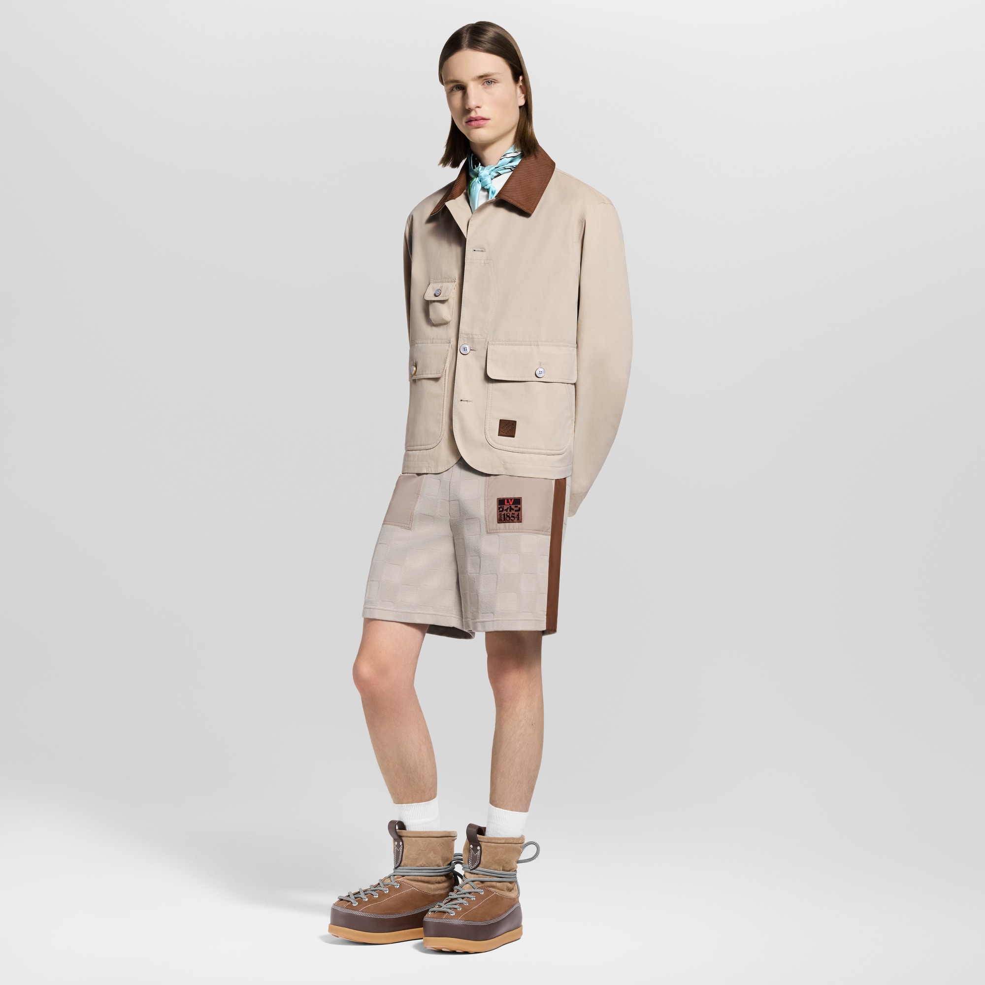 Pantalones cortos híbridos Damier  Hombre Prêt-à-Porter Todo Prêt-à-Porter | LOUIS VUITTON (Zoom de producto)